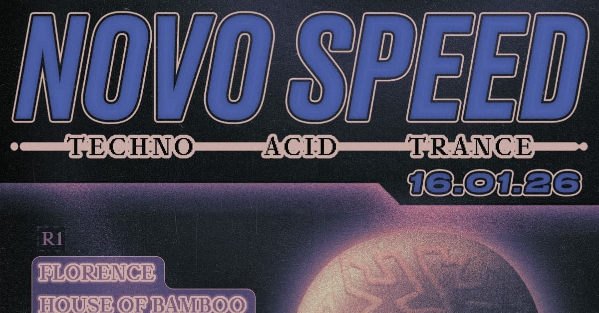Novo Speed - 8hrs of Techno / Acid / Trance @ Volks event image