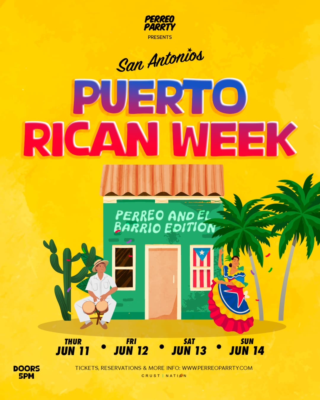 Puerto Rican Week Reggaeton on Houston - Latin & Reggaeton Party NYC event image
