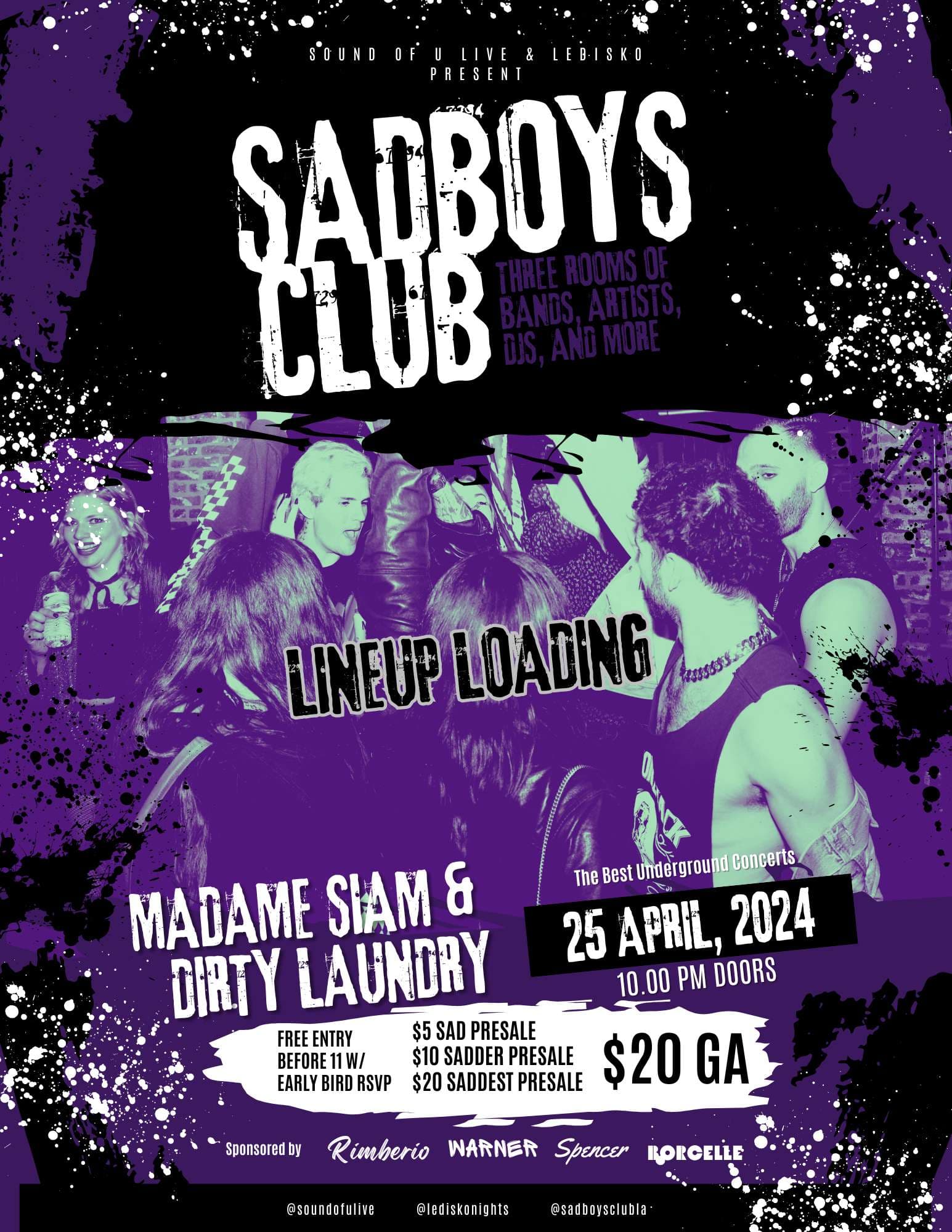 SAD BOYS CLUB event image