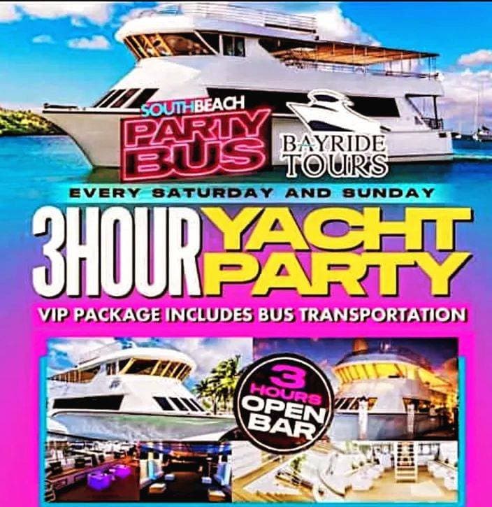 3 Hour Open Bar Mega Yacht Party - Hip Hop Event event image
