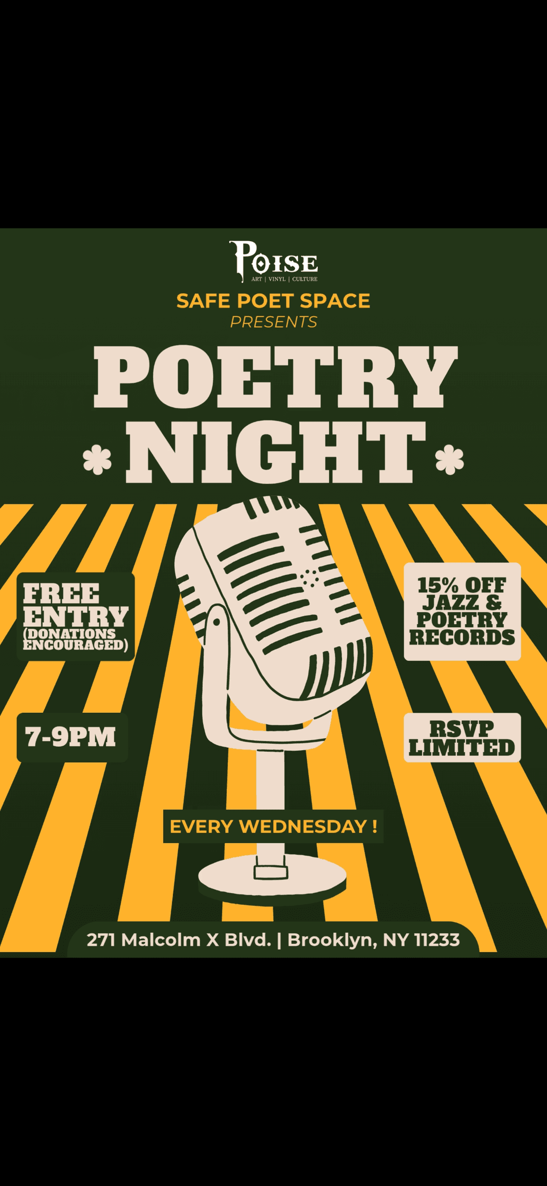 Poetry Night  EVERY WEDNESDAY event image