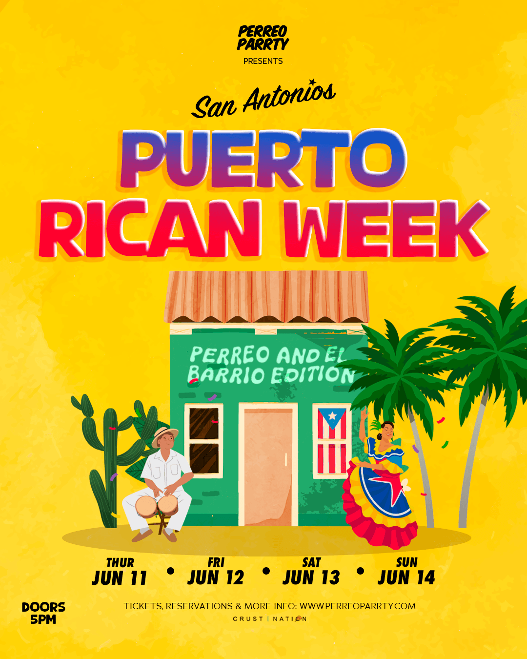 Puerto Rican Week Reggaeton on Houston - Latin & Reggaeton Party NYC event image