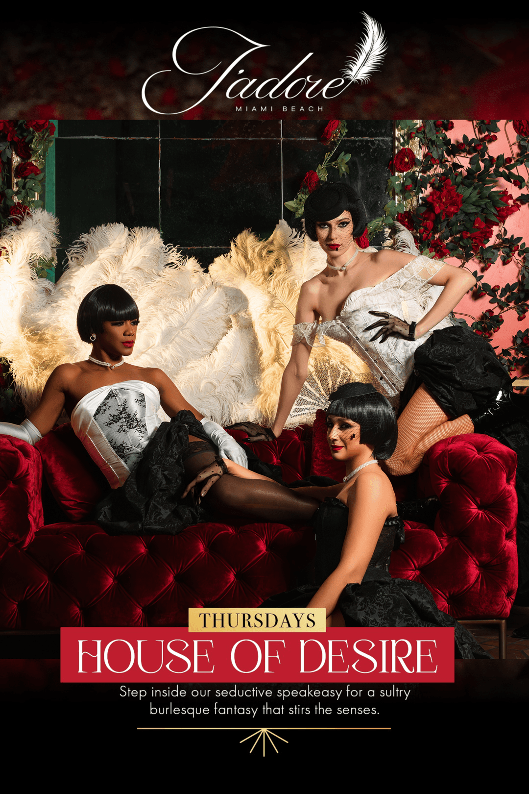 Burlesque & Bubbles: A Glamorous Dinner Show Affair-MIAMI BEACH event image