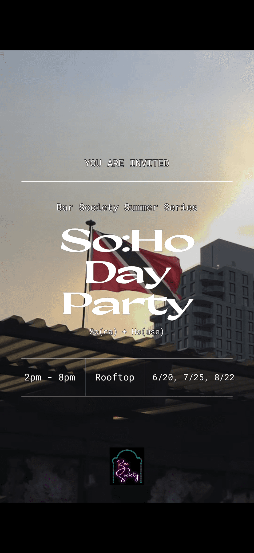 So:Ho Day Party | Soca + House Music Series event image