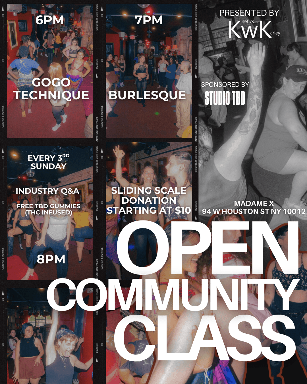 OPEN COMMUNITY CLASS: TECHNIQUE FOR NIGHTLIFE CONFIDENCE event image