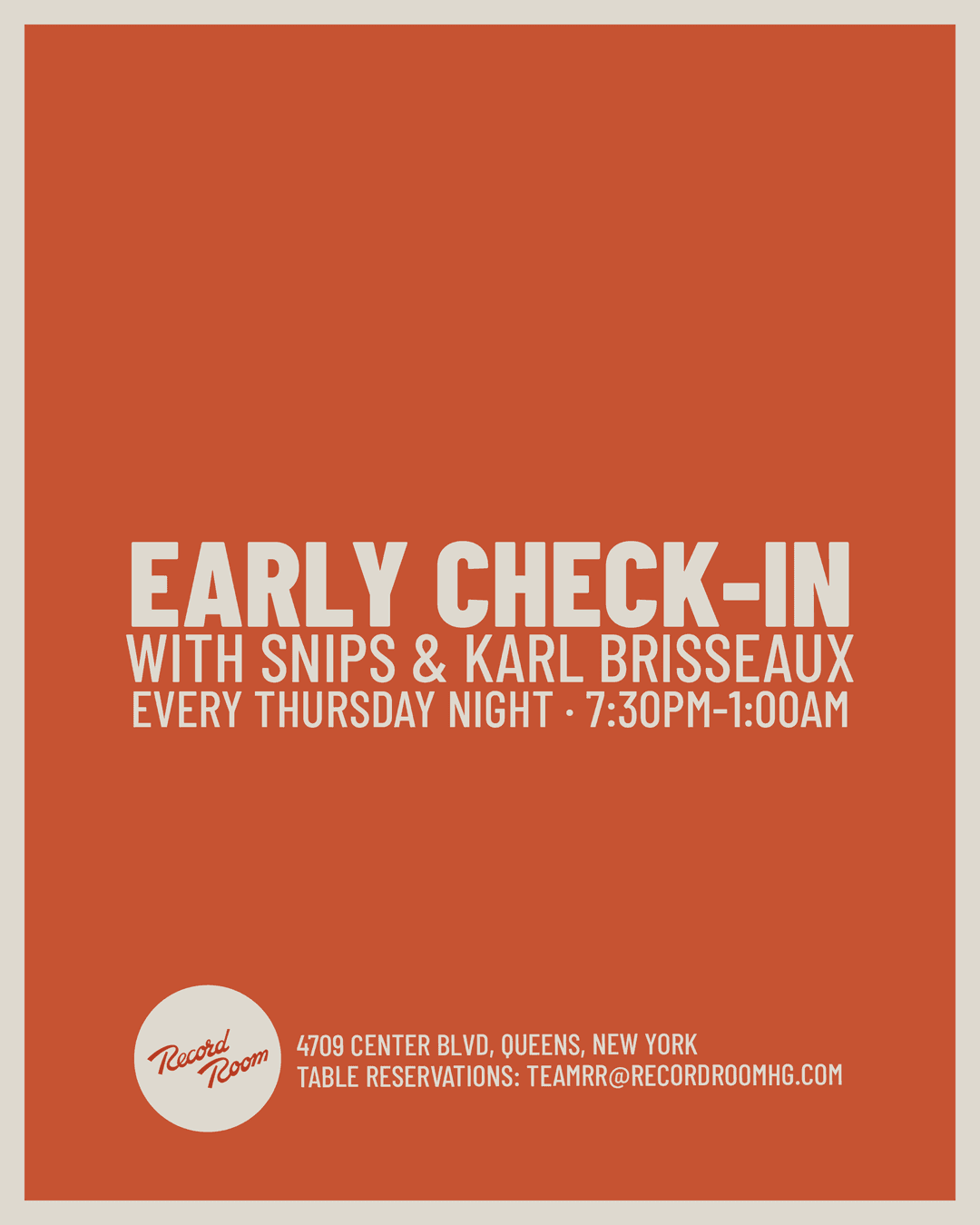 Early Check In event image