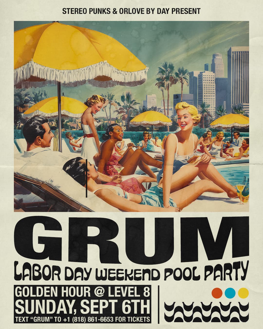 Stereo Punks & Orlove By Day Present Grum [Labor Day Weekend Pool Party] event image