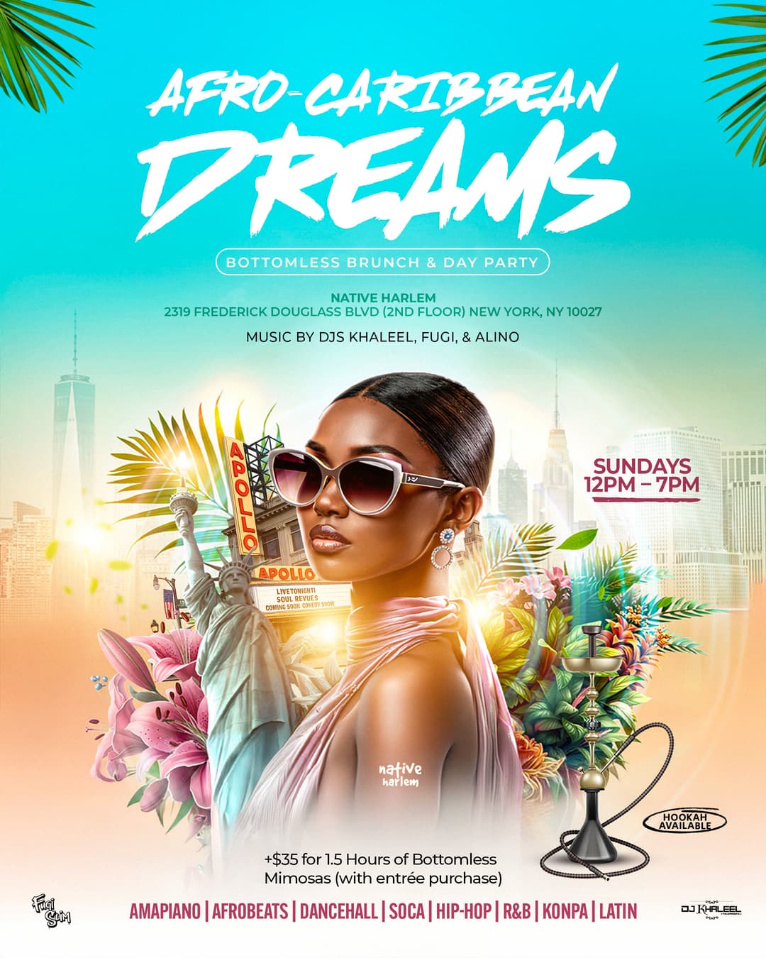 Afro-Caribbean Dreams – Bottomless Brunch & Day Party event image