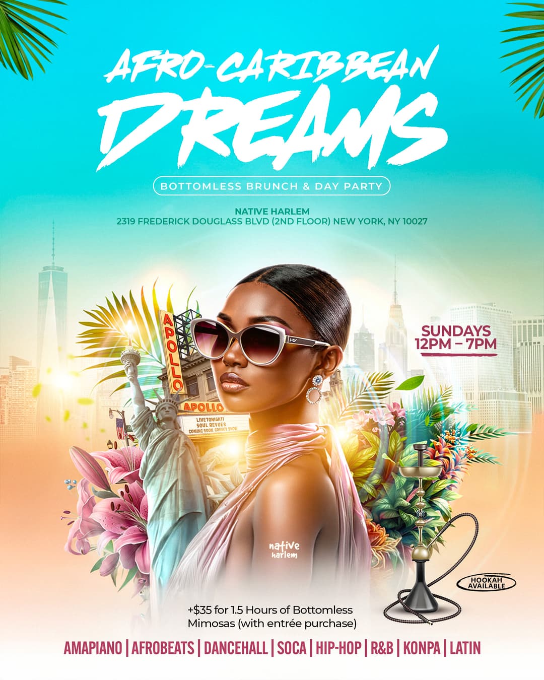 Afro-Caribbean Dreams – Bottomless Brunch & Day Party event image