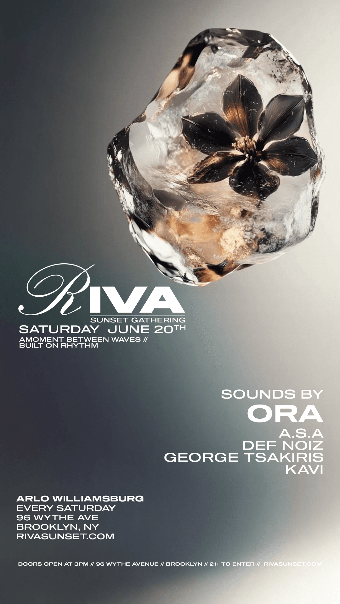 RIVA Sunset Saturday's at Arlo Williamsburg June 20th event image