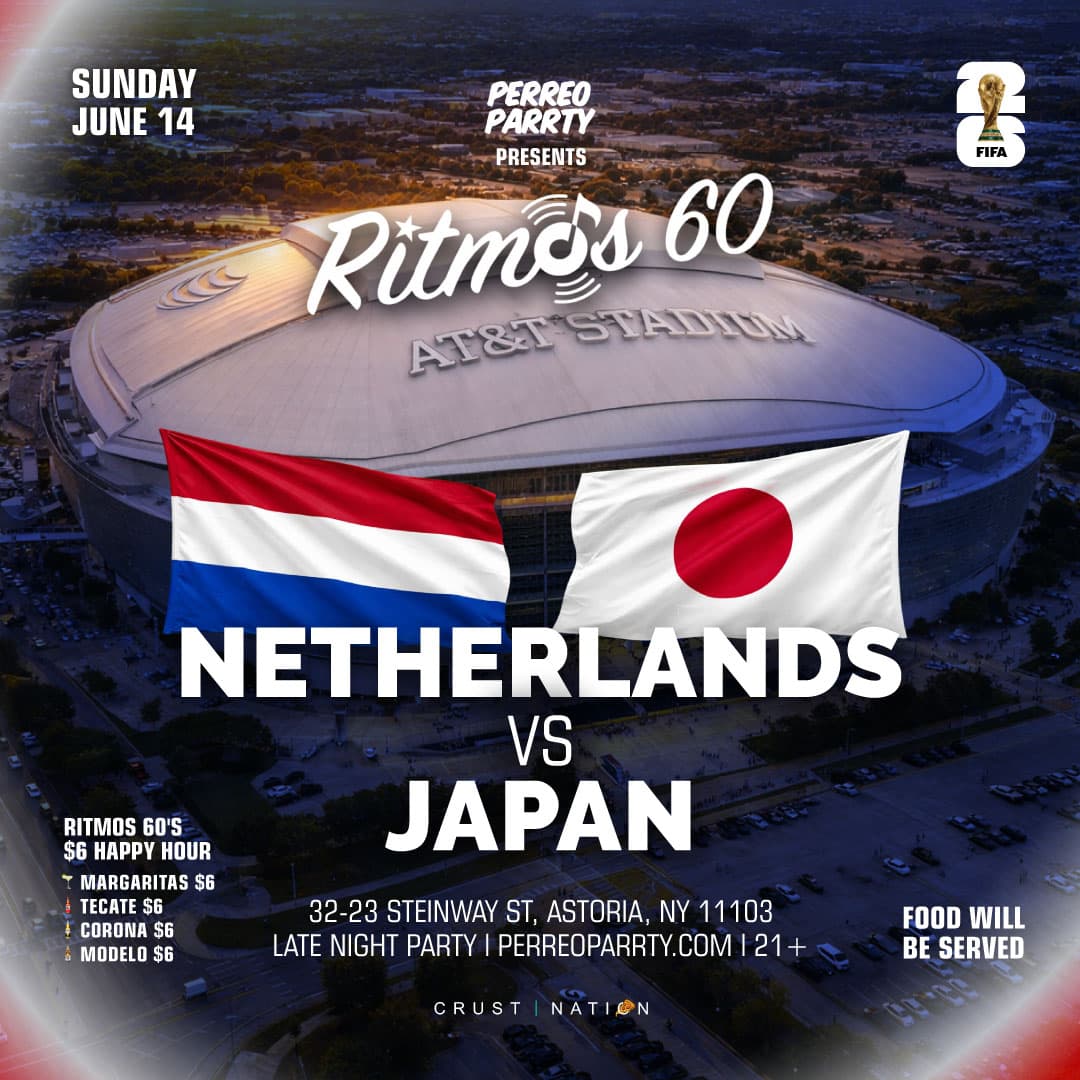 Soccer Game Viewing Party: Ritmos 60 NETHERLANDS v JAPAN event image
