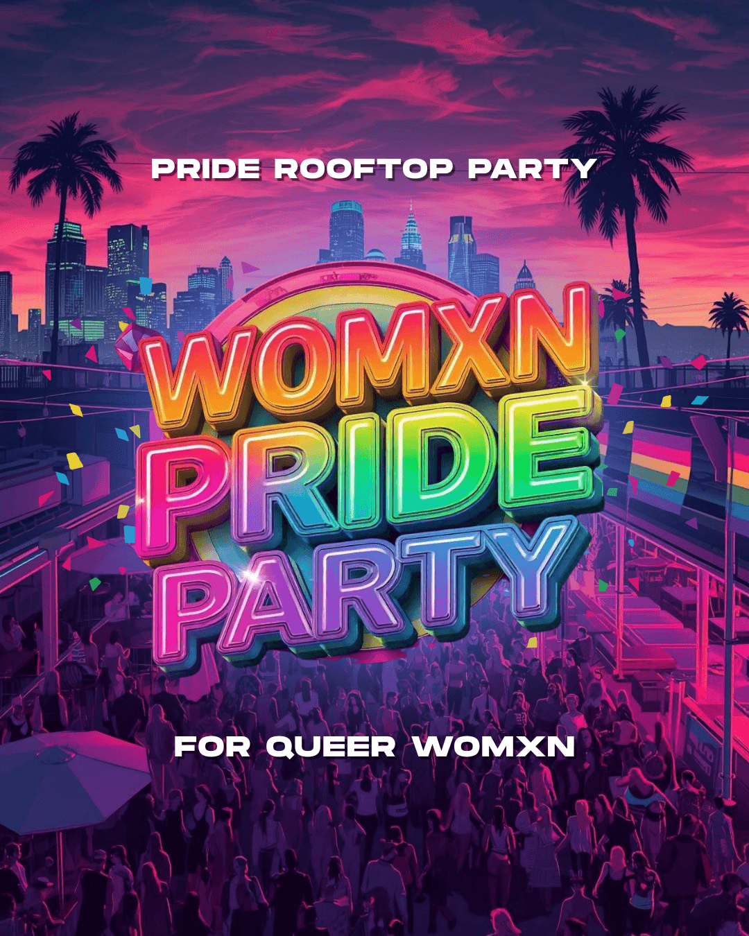 WOMXN PRIDE PARTY - Pride Rooftop at LOST 🌈 event image