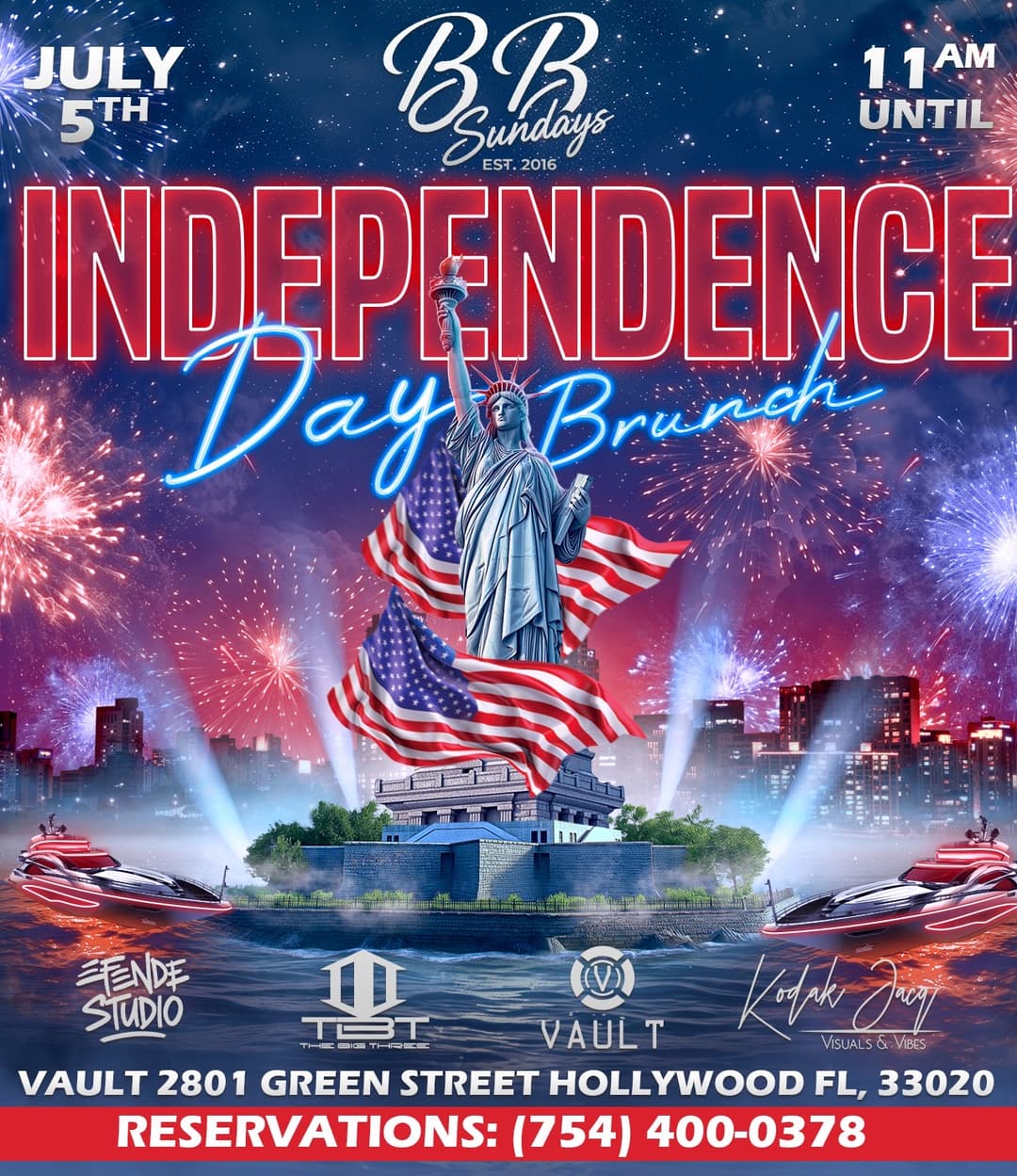 BB Sundays Independence Weekend Brunch @ Club Vault 7/5/26 event image