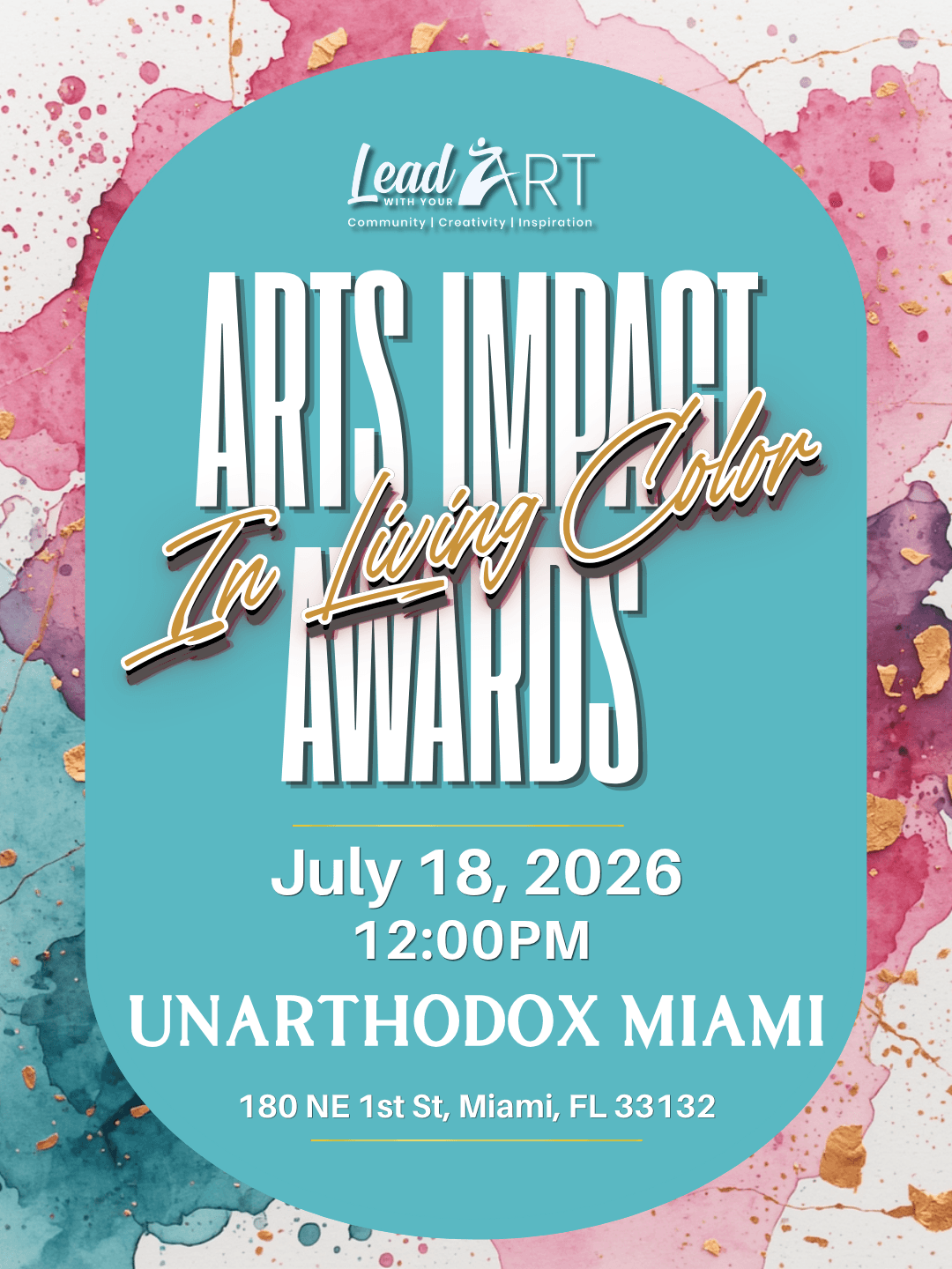 LWYA 2026 Arts Impact Awards event image
