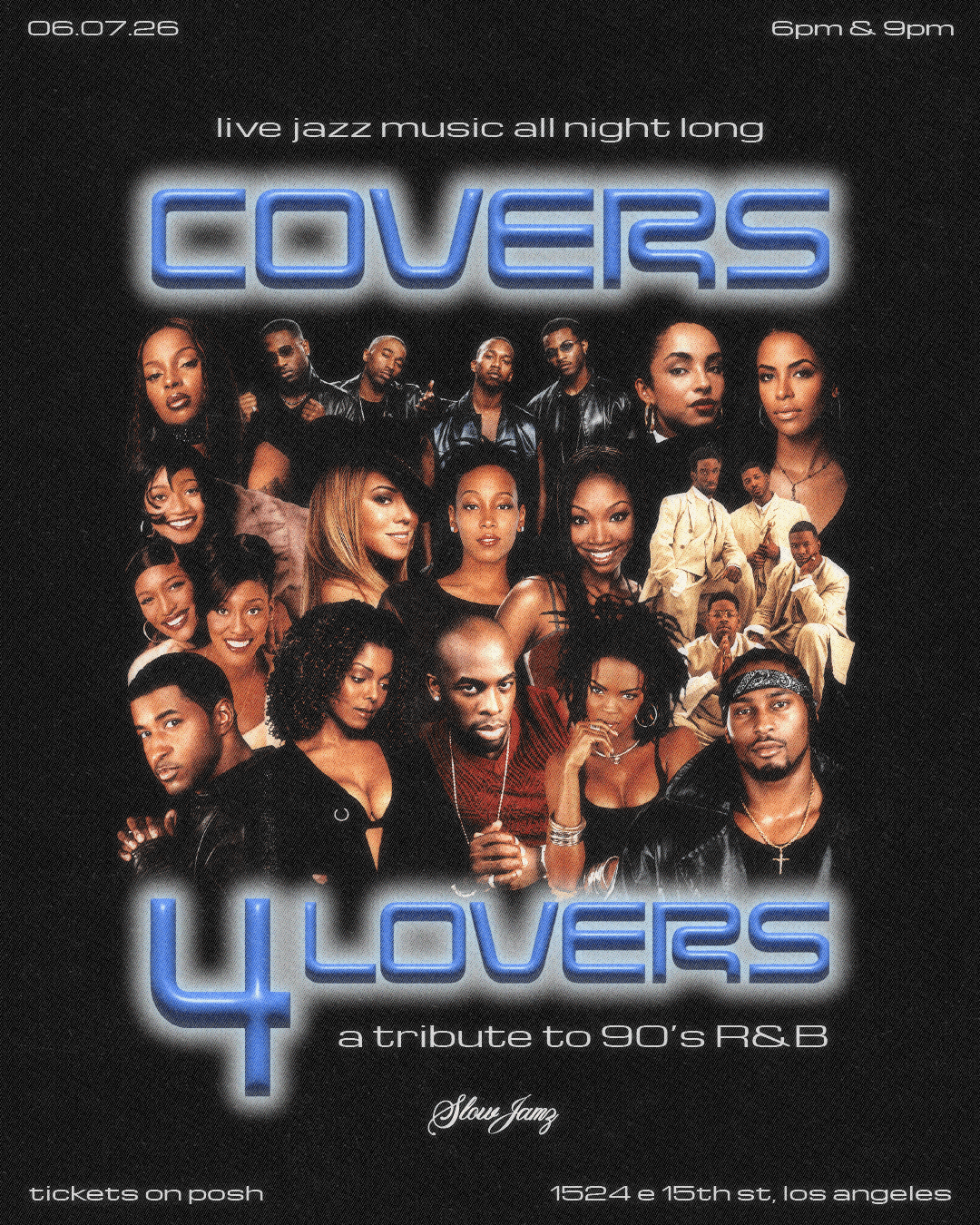Covers For Lovers: 90's R&B Tribute Jazz Night (9pm Session) event image