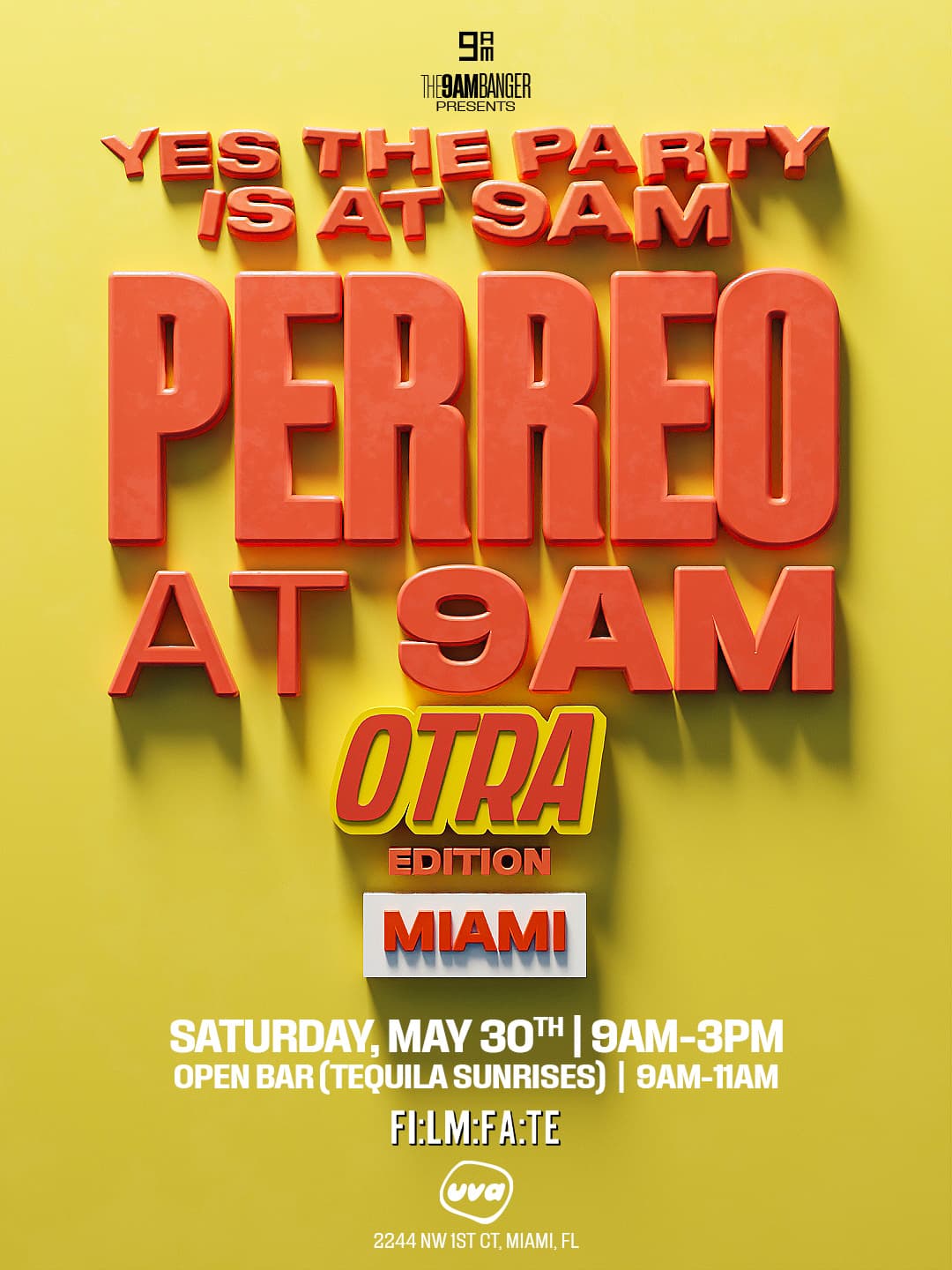 Perreo at 9am: Miami - OTRA Edition event image
