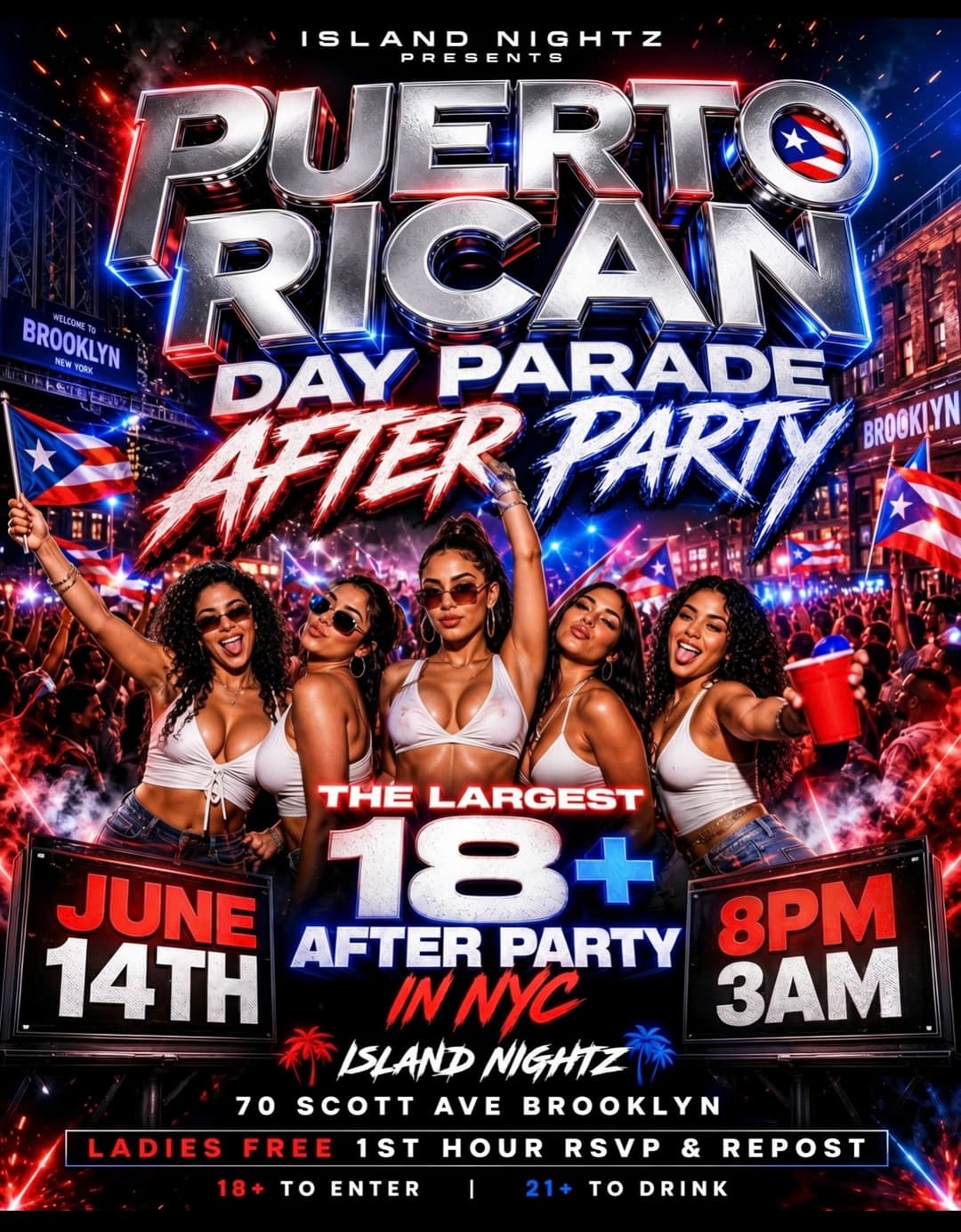 Puerto Rican Day Parade: After Party (18+) event image