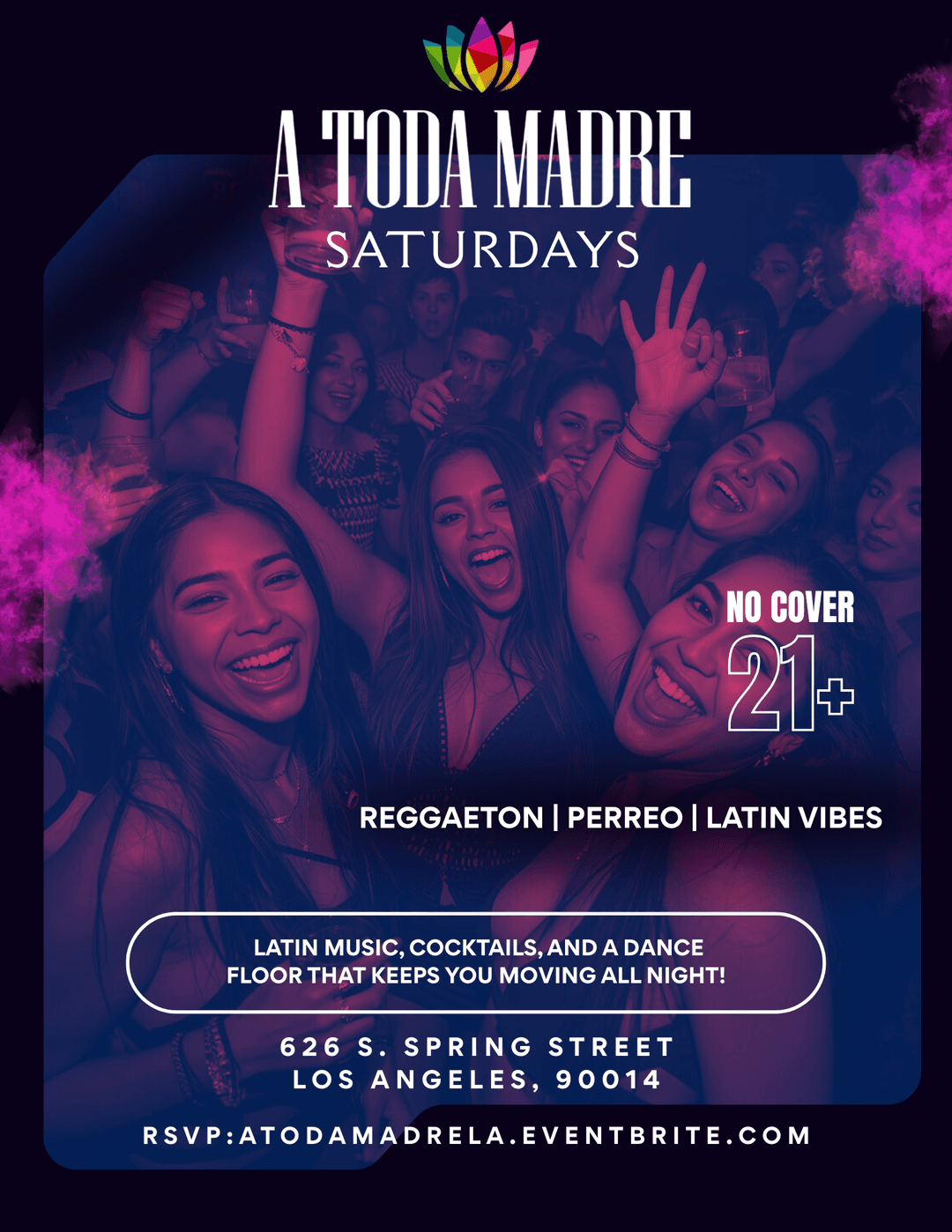 A Toda Madre Saturdays (Reggaeton + Latin Vibes) DTLA event image