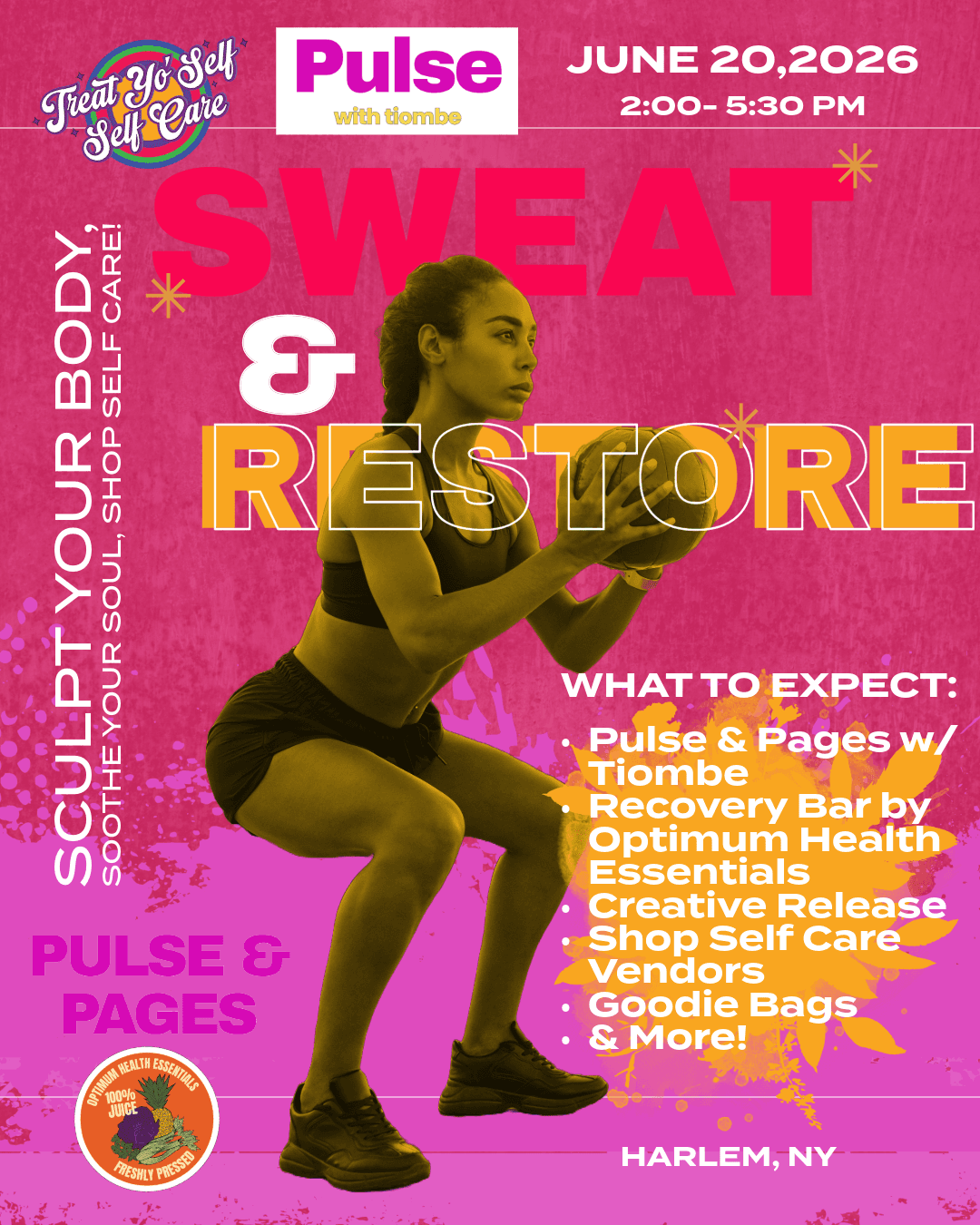 Sweat & Restore x Pulse & Pages event image