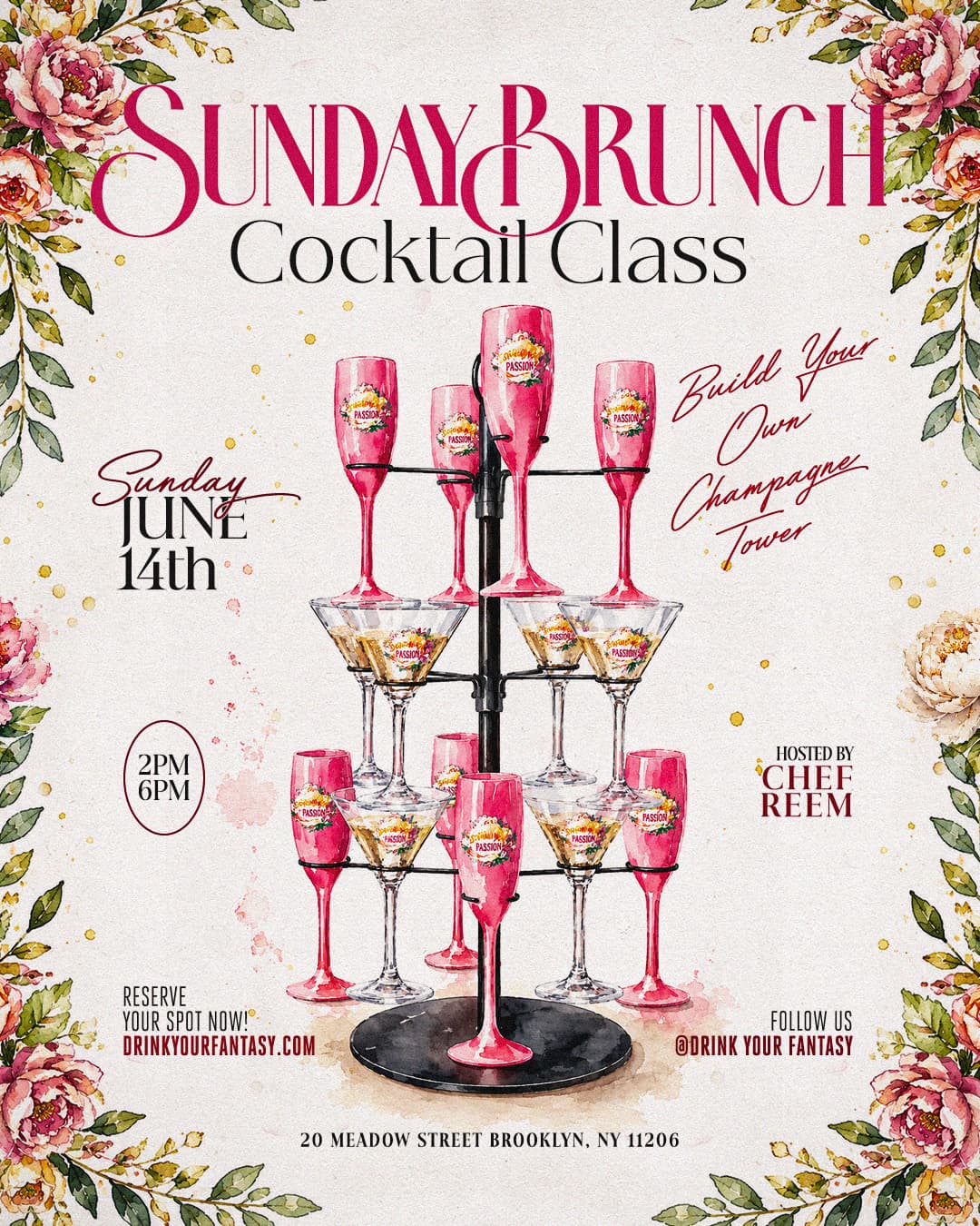 Sunday Brunch Cocktail Class ☀️ event image