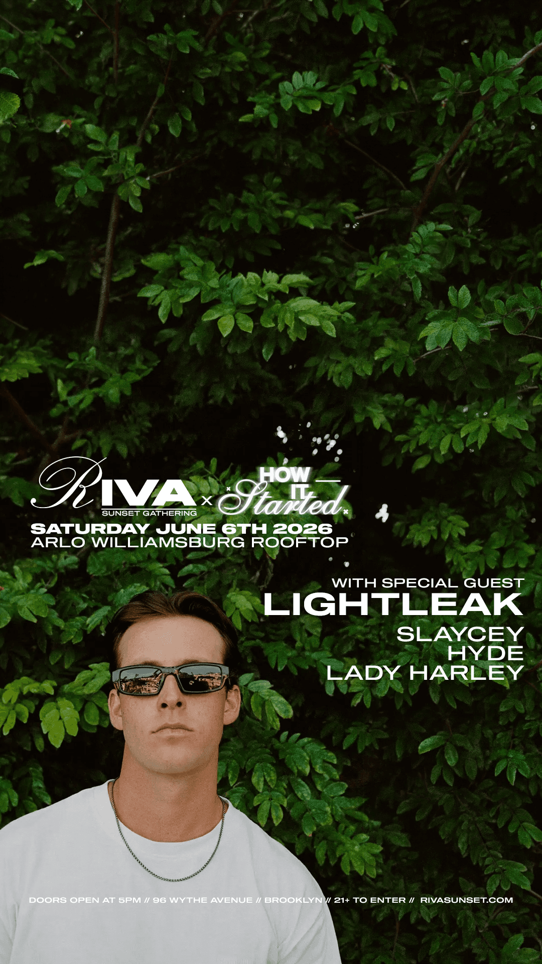 RIVA Sunset x How It Started at Arlo Williamsburg Saturday June 6th event image