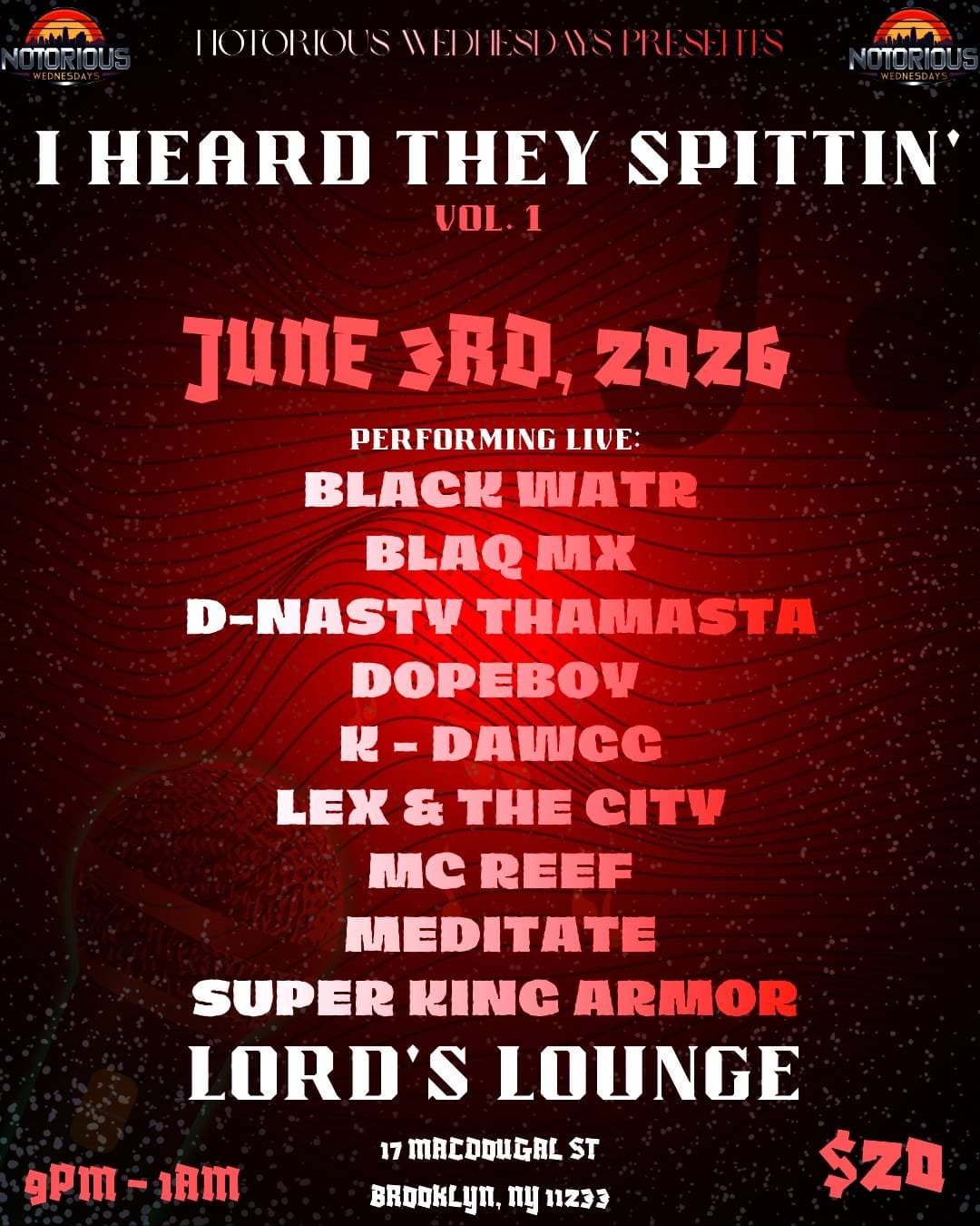 I HEARD THEY SPITTIN' VOL. 1 event image