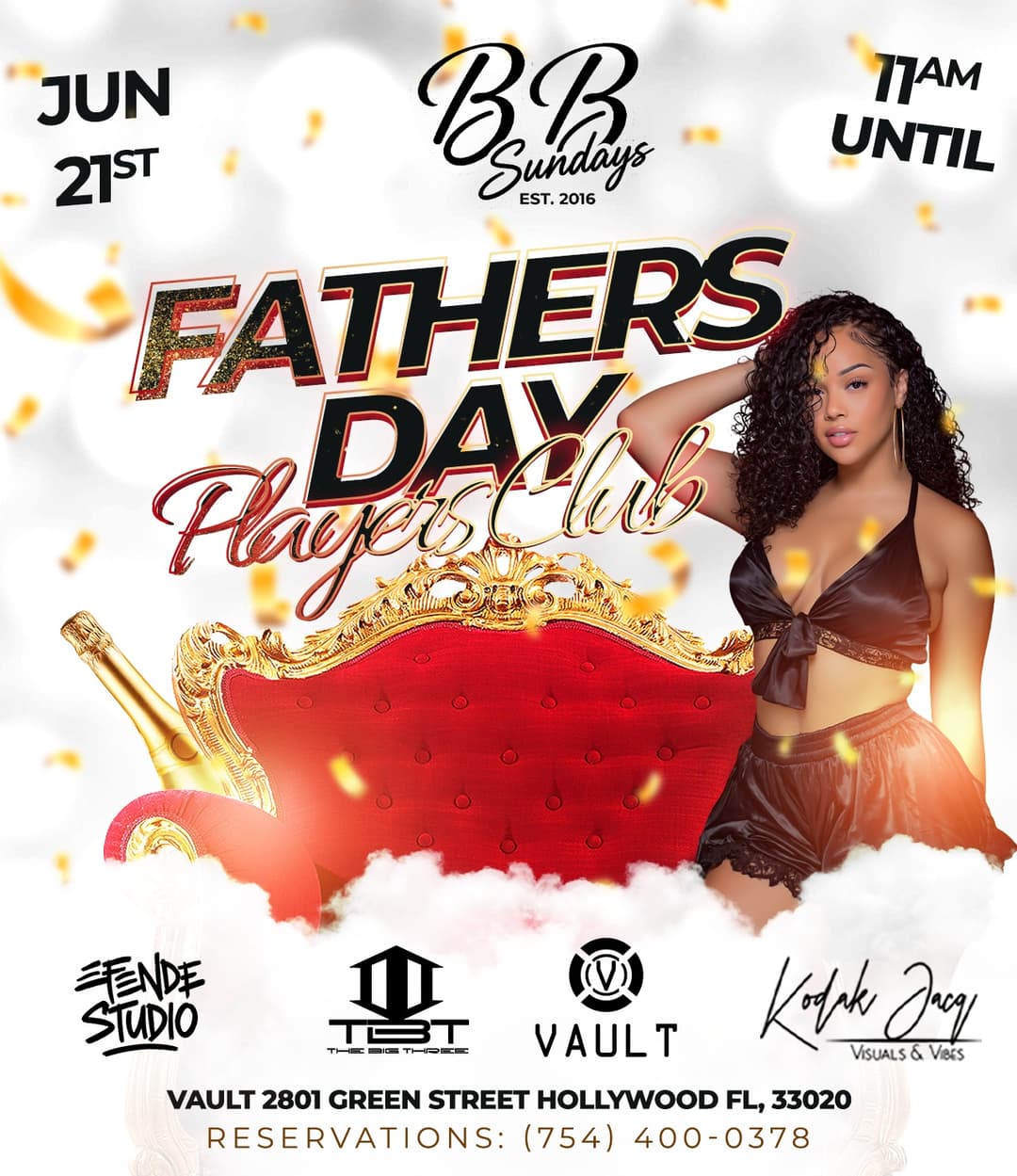 BB Sundays Father's Day Players Club @ Club Vault 6/21/26 event image