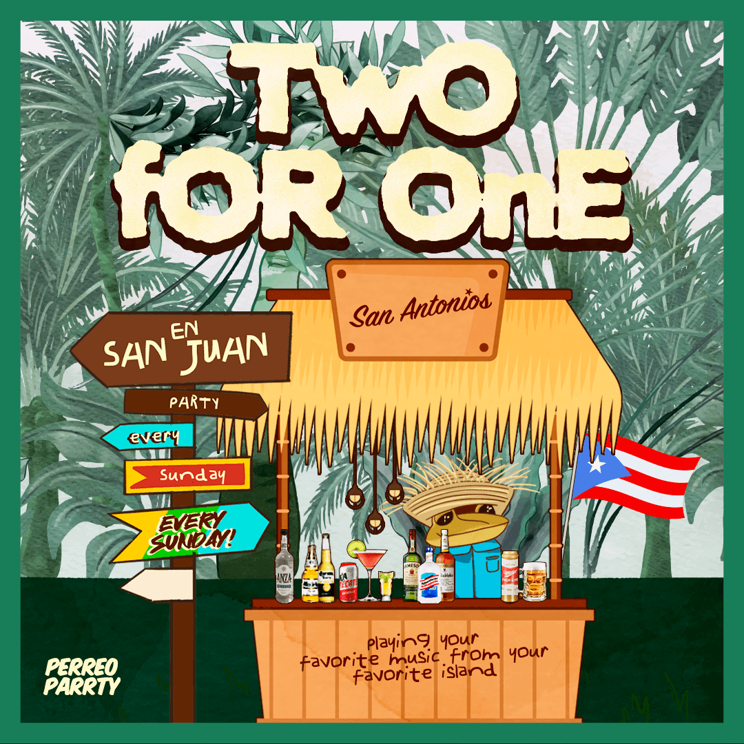 2-for-1 in San Juan - Latin Sunday Party @ Reggaeton Bar San Antonios event image