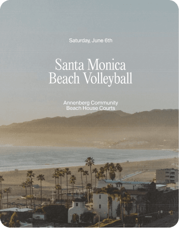 Halfdays Santa Monica Beach Volleyball event image