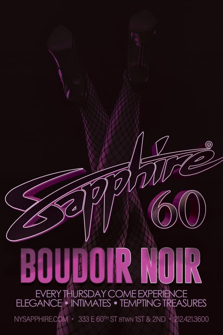 Boudoir Noir at Sapphire 60 event image