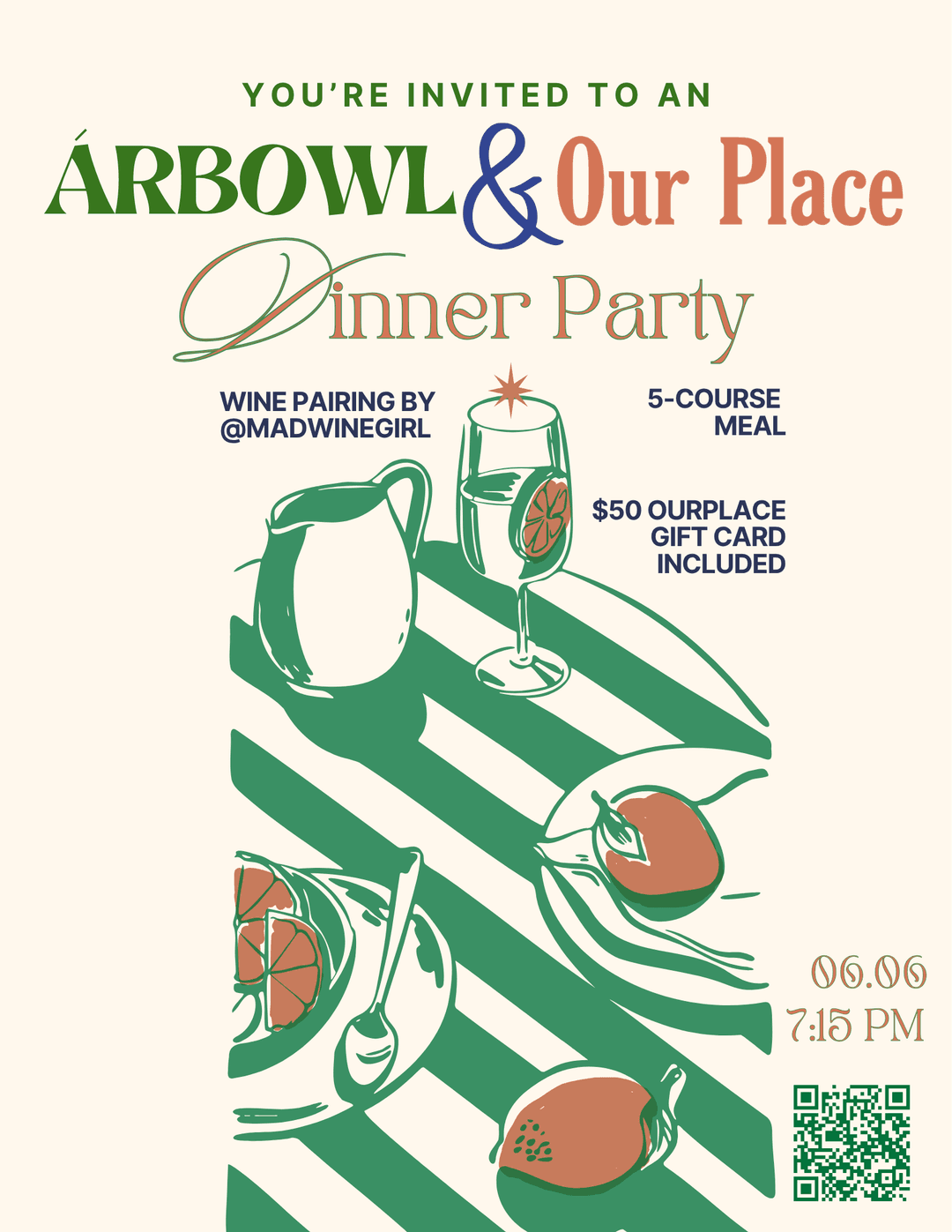 Árbowl Supper Club at Our Place - Homestyle event image