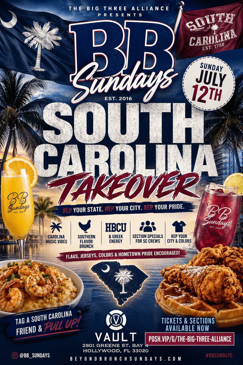BB Sundays South Carolina Takeover @ Club Vault 7/12/26 event image