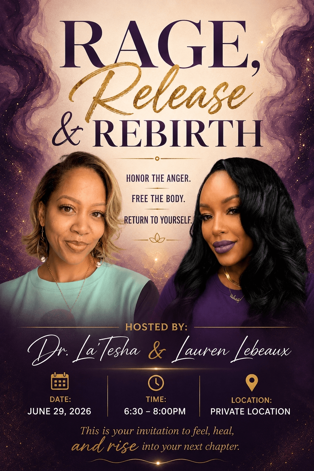 Rage, Release & Rebirth: A Healing Circle event image