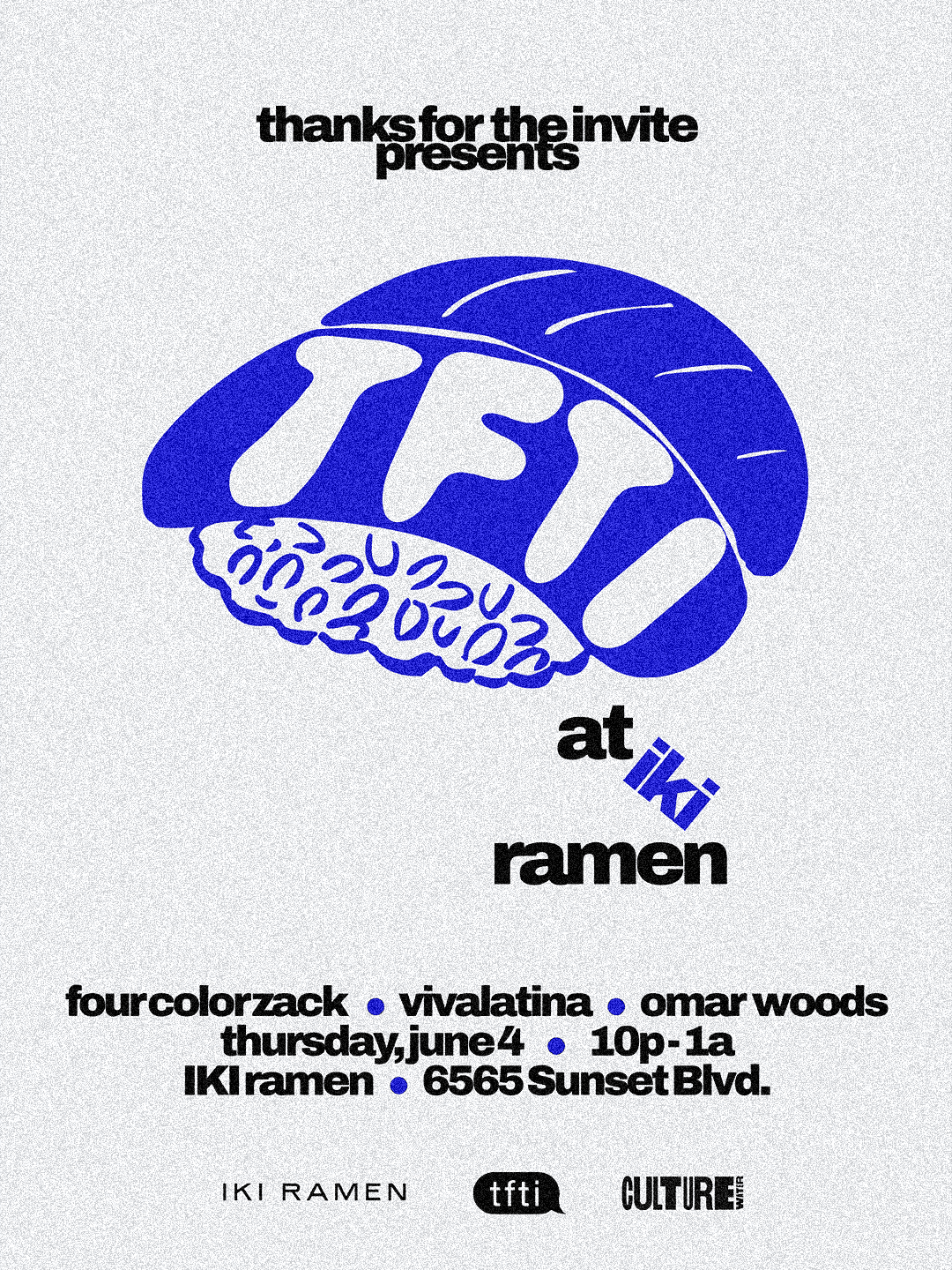 TFTI AT IKI RAMEN [POP UP] ☆ 6/4 event image