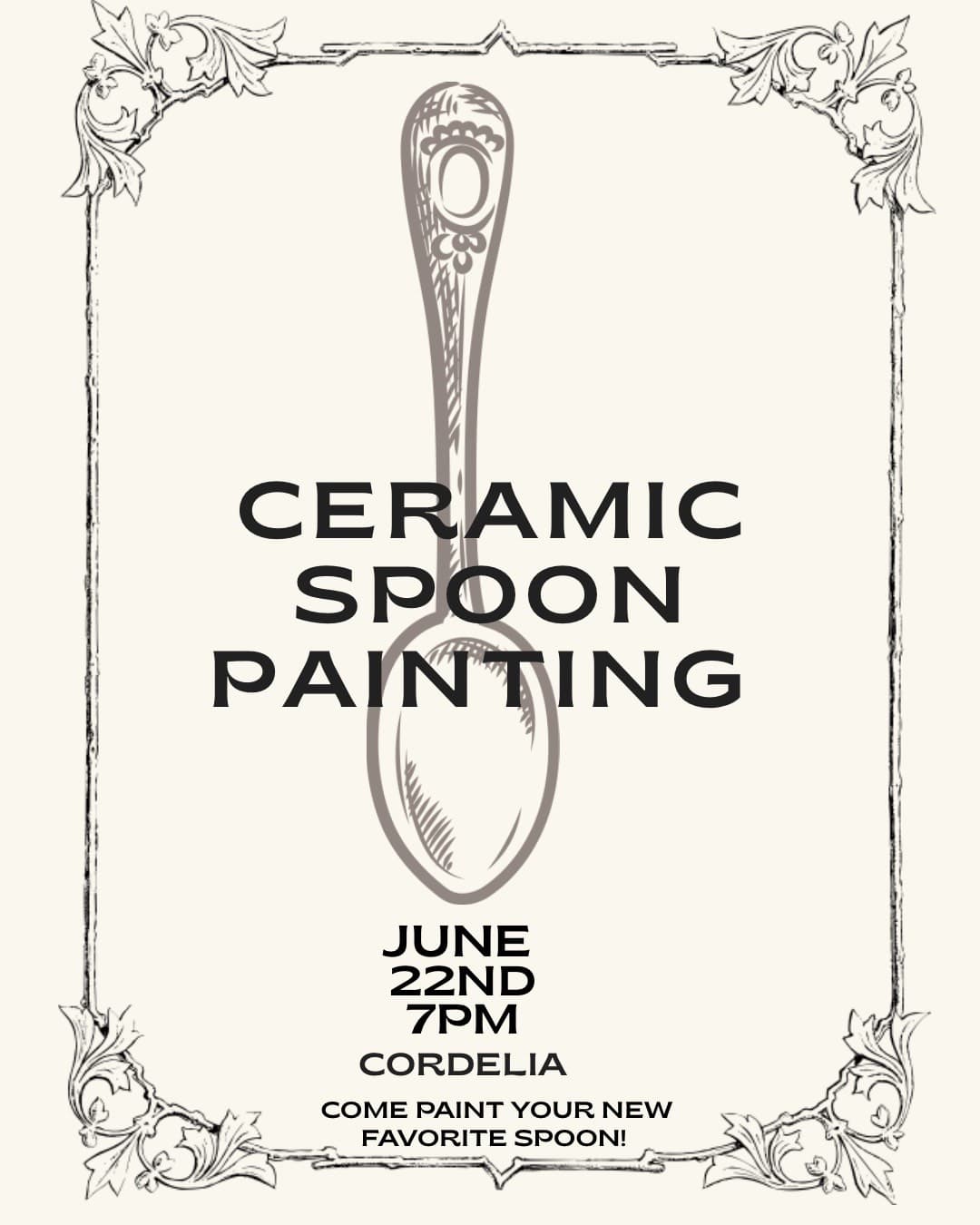 Ceramic Spoon Painting event image