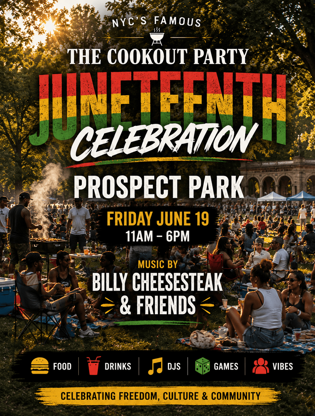 The Cookout Party Juneteenth (Prospect Park) event image