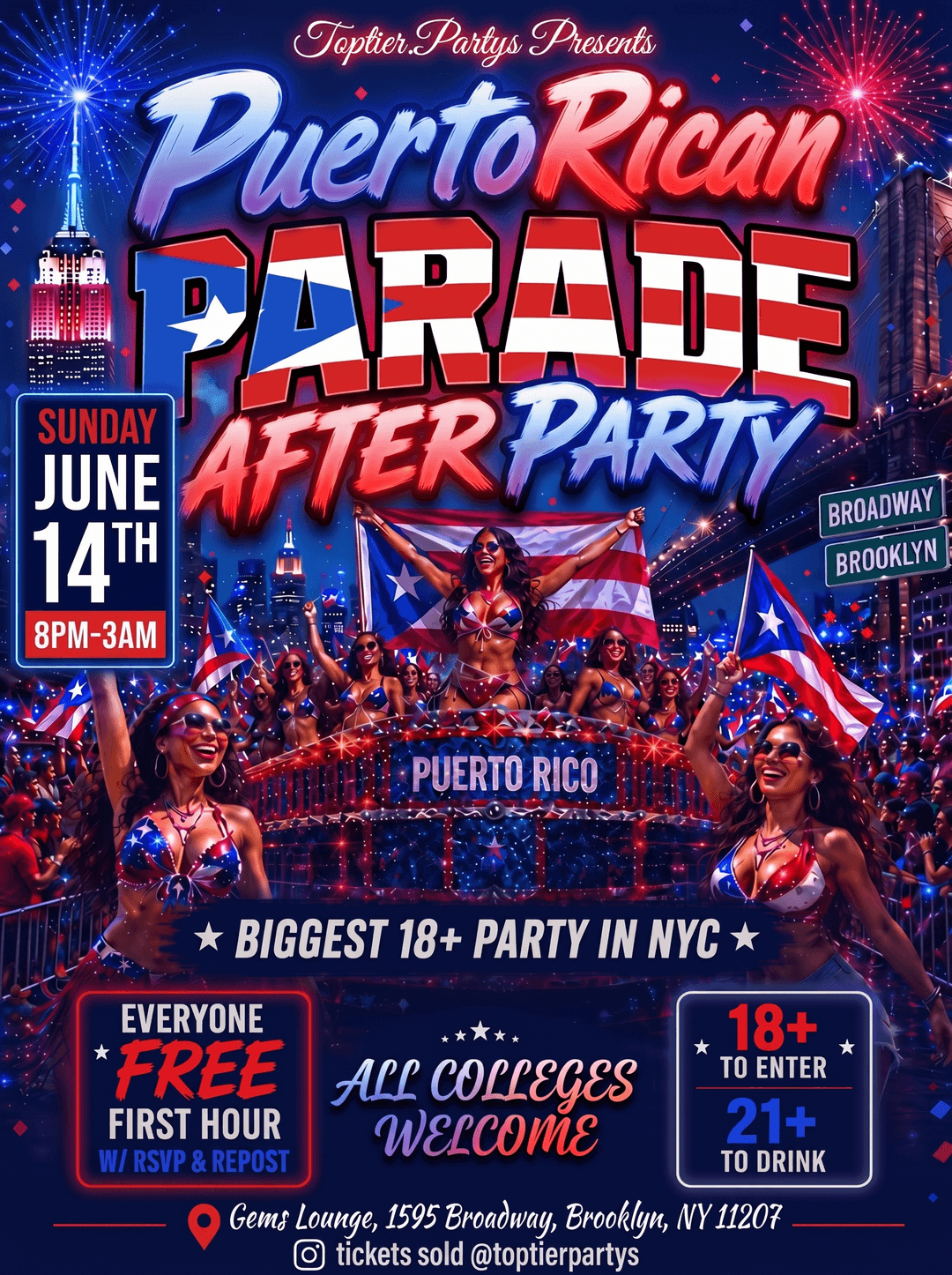 PUERTORICAN  PARADE AFTER PARTY🇵🇷 event image
