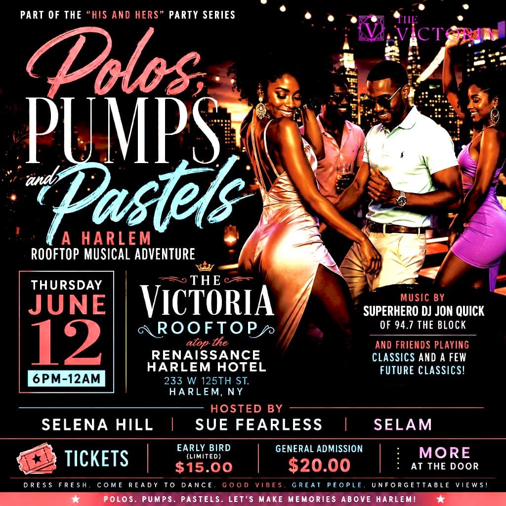 Polos, Pumps and Pastels: a Harlem Rooftop Musical Adventure event image