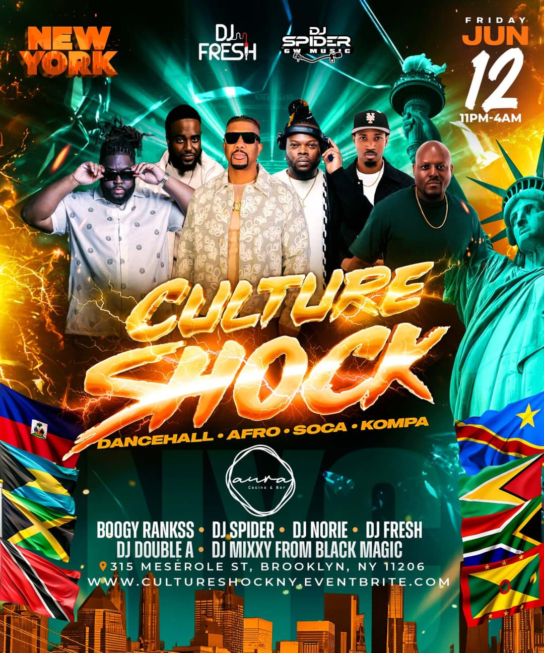 Culture Shock NY | Dancehall x Afrobeats x Soca x Kompa event image