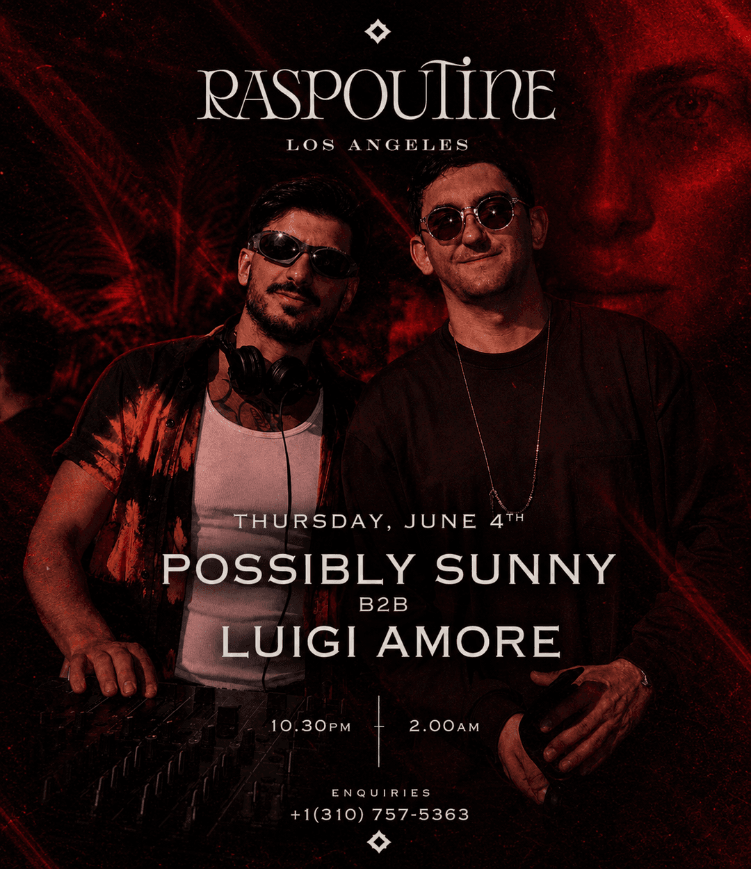 Possibly Sunny B2B Luigi Amore / Thursday - Guestlist event image