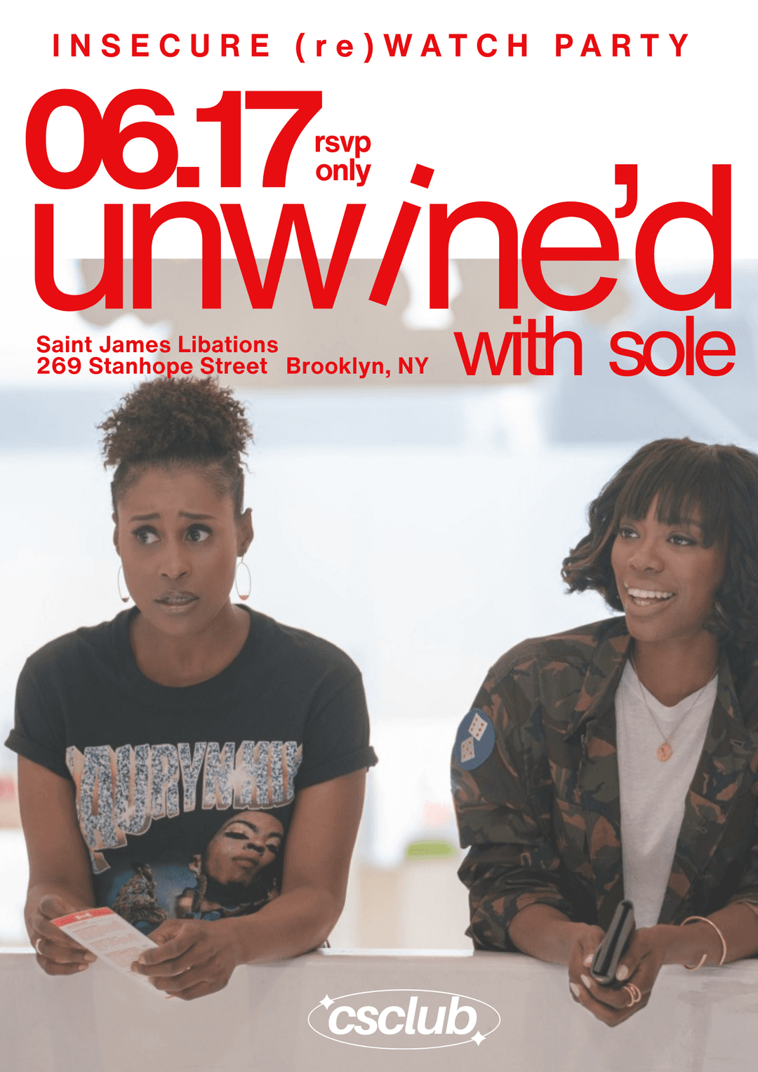 Unwine'd with Sole: An Insecure (re)Watch Party. event image