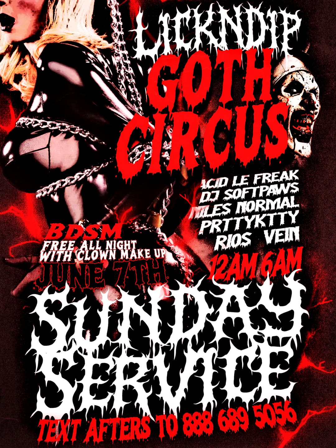 SUNDAY SERVICE W GOTH CIRCUS 6/7 event image