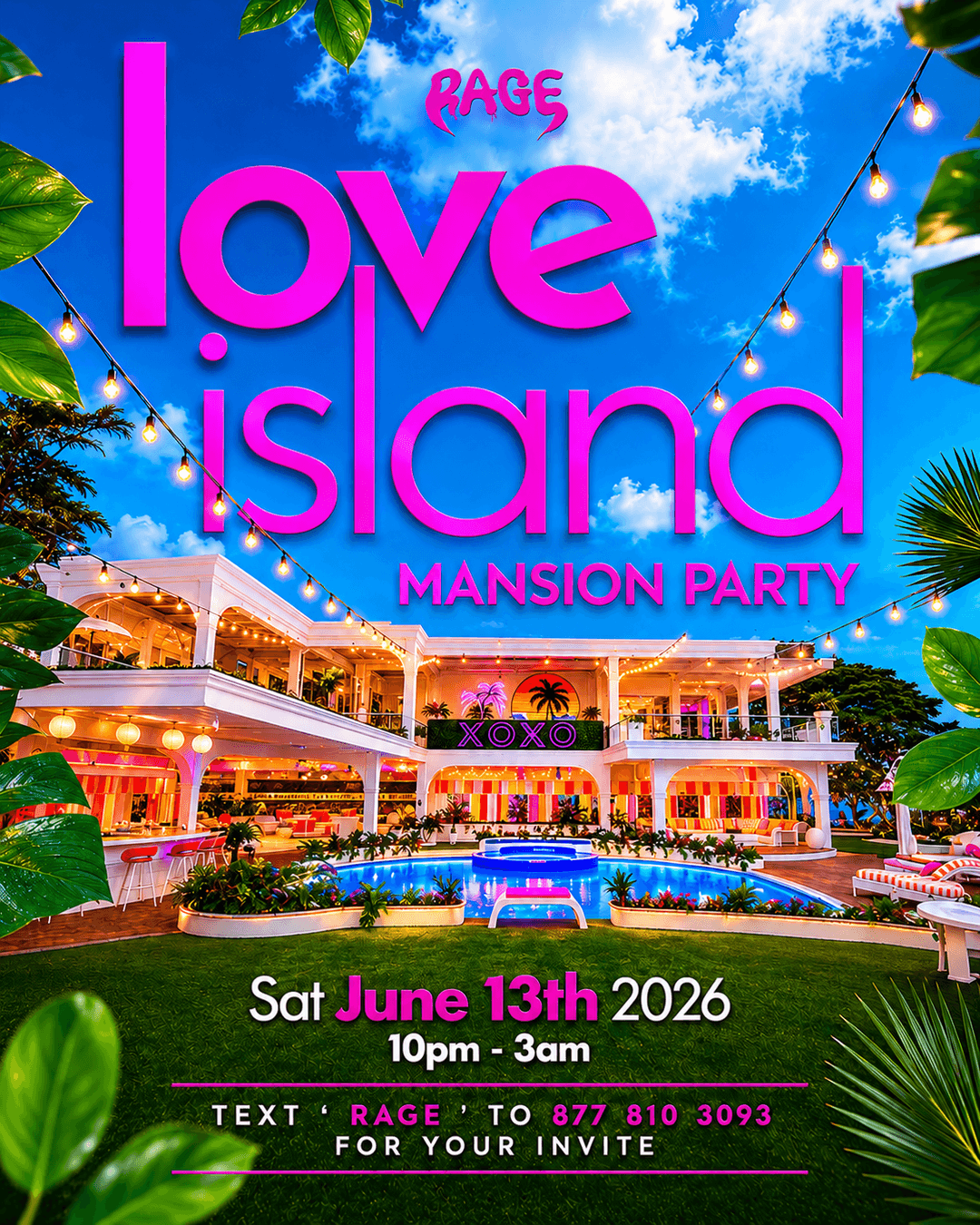 LOVE ISLAND MANSION PARTY 💕 event image