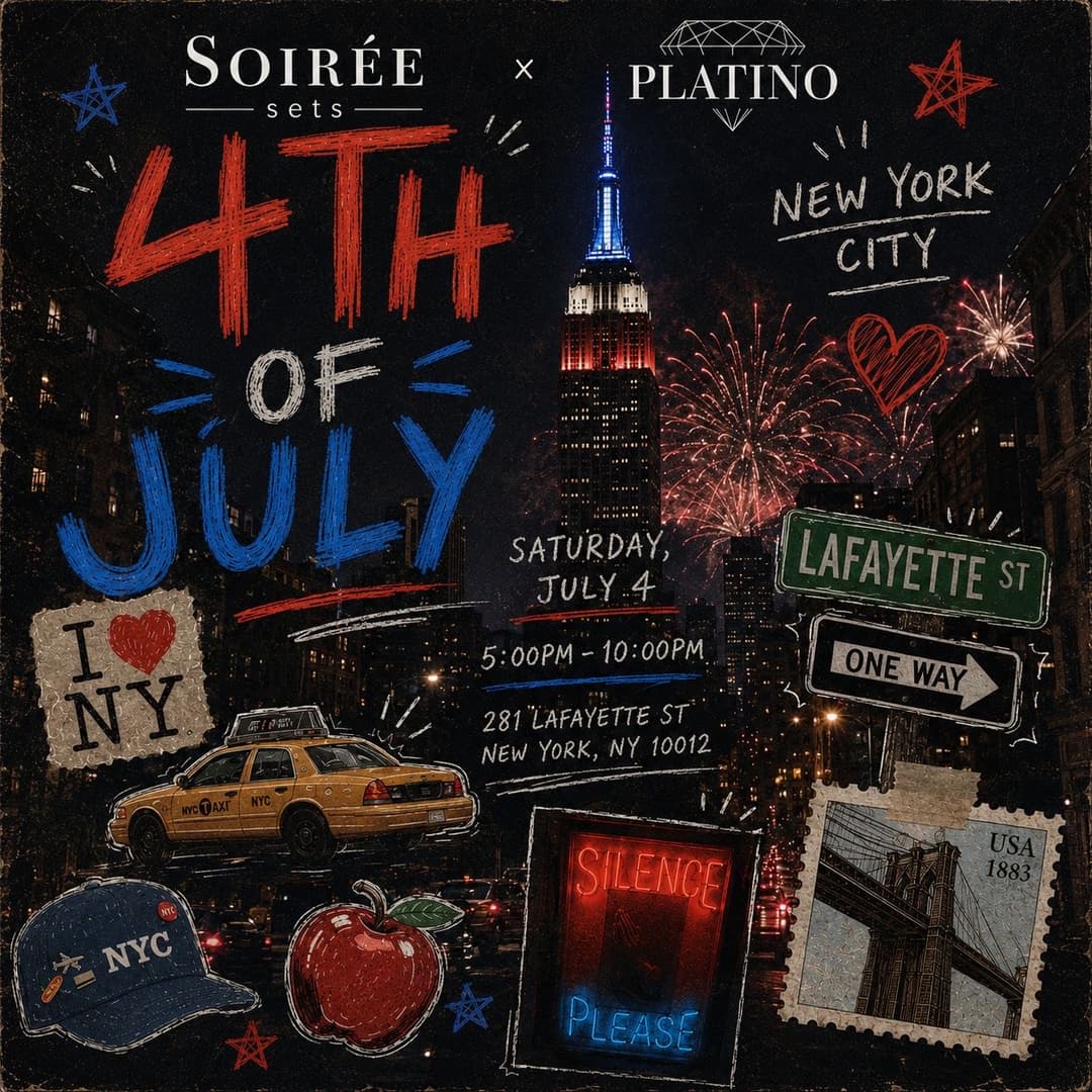 Soirée Sets x Platino Presents: 4th of July @NYC event image