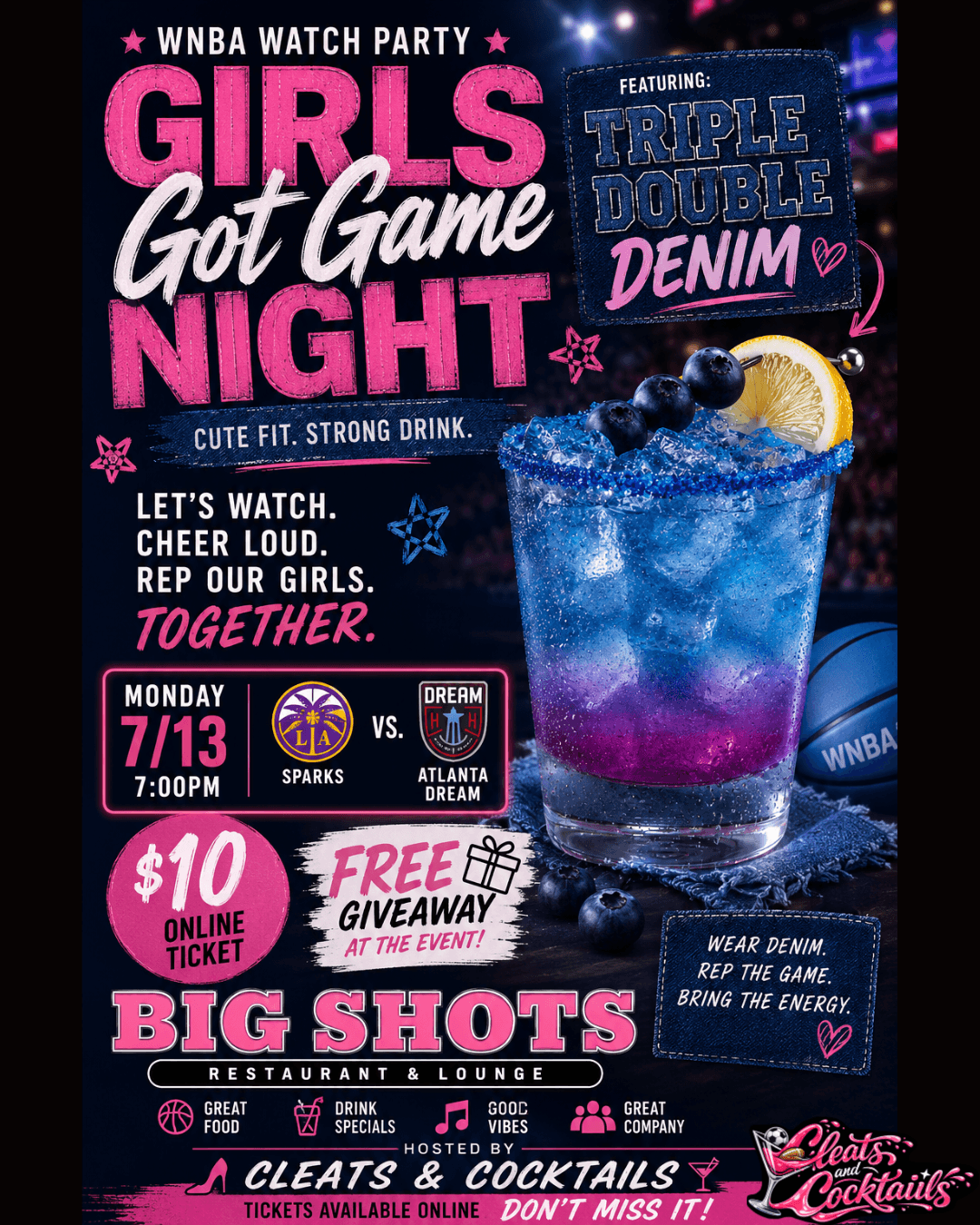 Girks Got Game Night - Sparks V. Dream event image