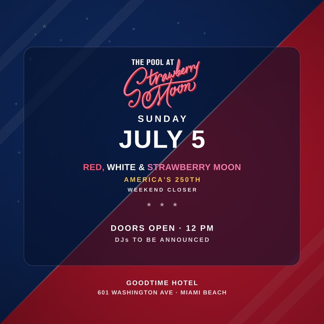 America 250th - Weekend Closer Pool Party event image