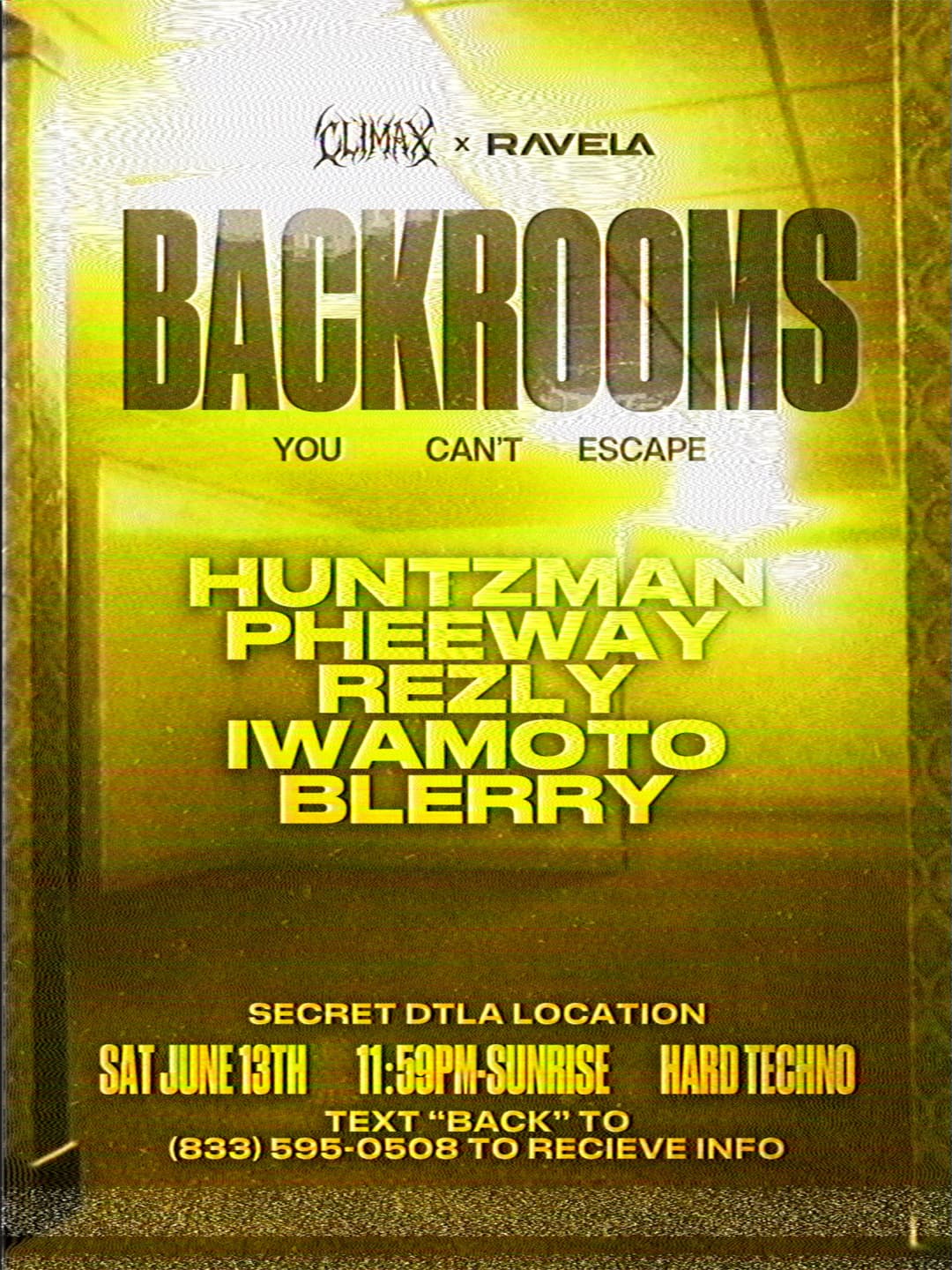BACKROOMS HARD TECHNO event image