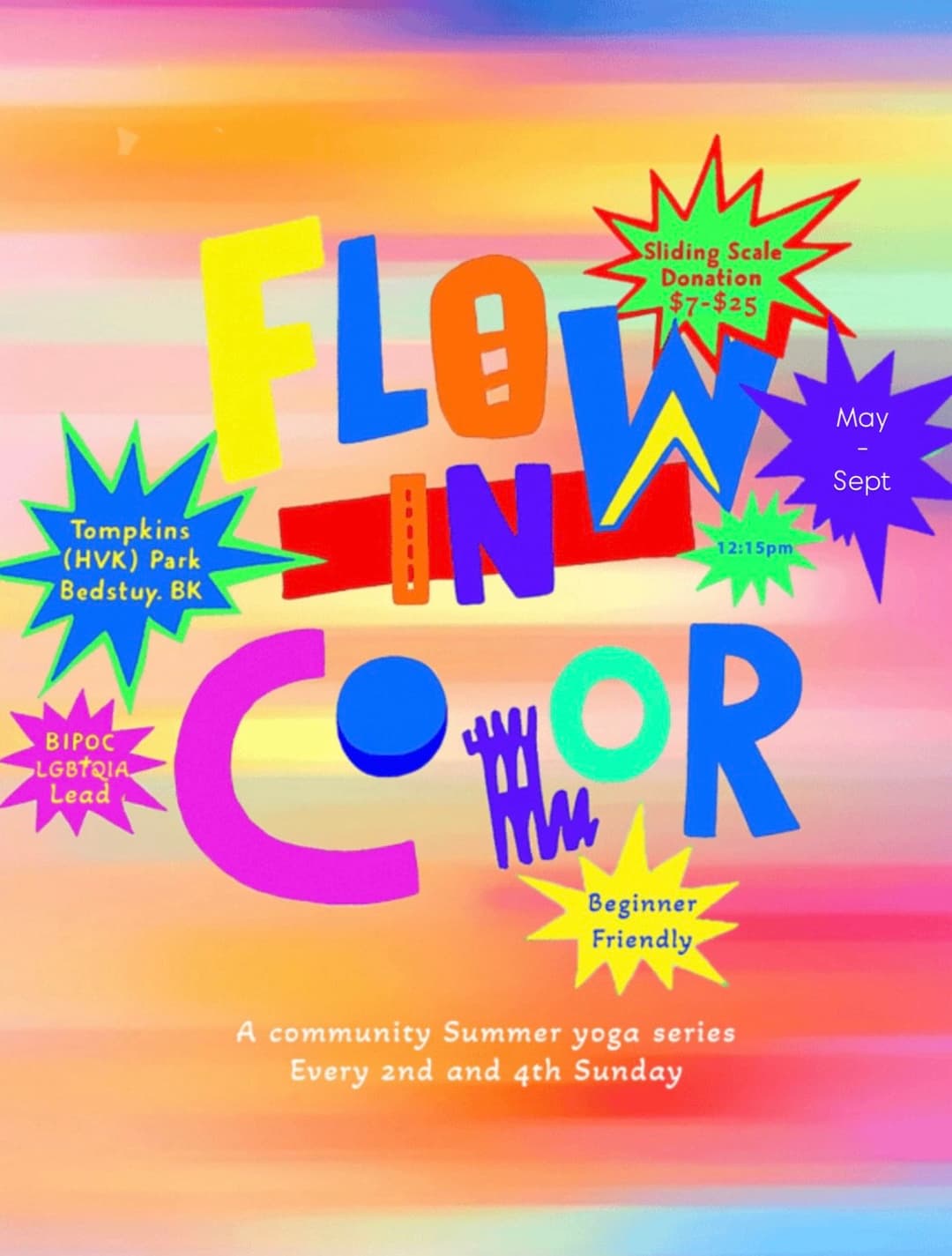 Flow In Color: A community Summer Yoga Series event image