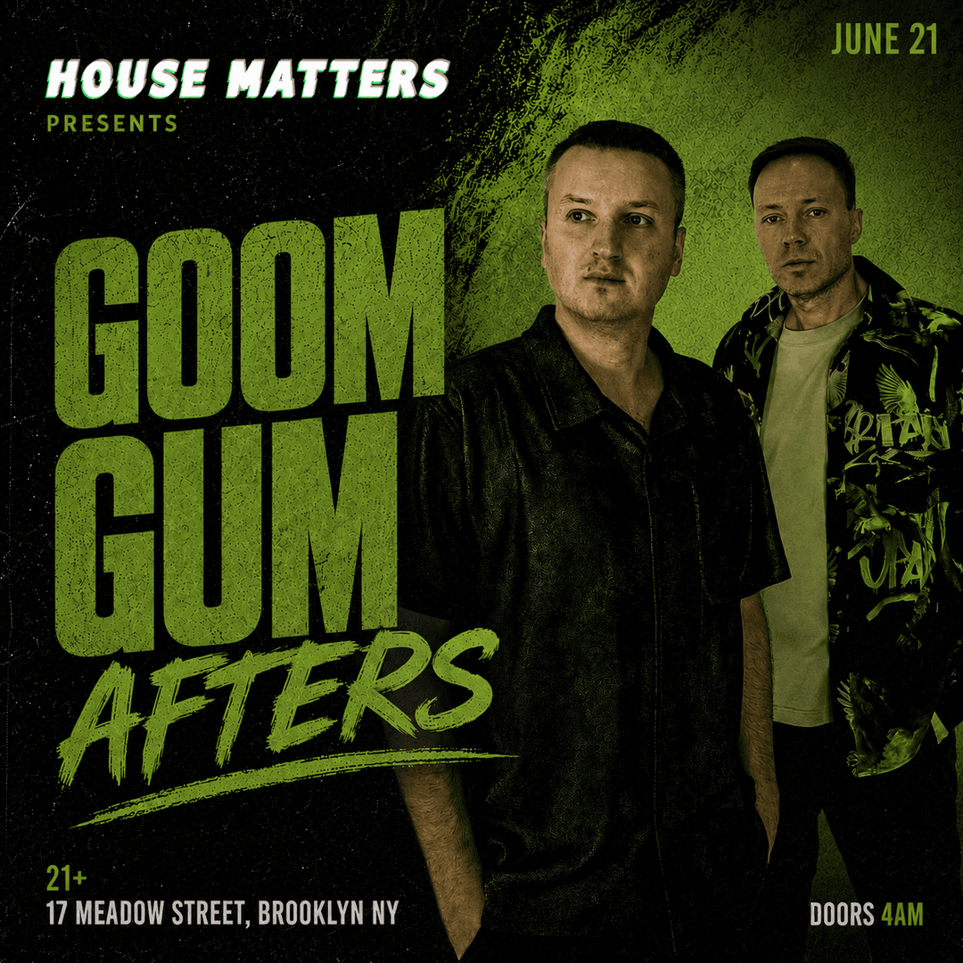 GOOM GUM: AFTERS @ Brooklyn, NYC event image