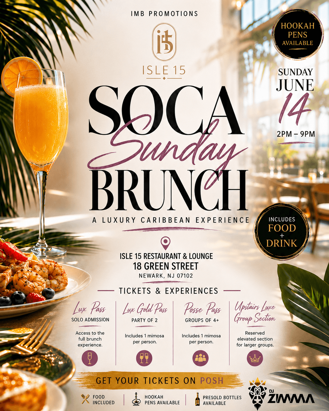 Soca Sunday Brunch- A Luxury Caribbean Experience. event image